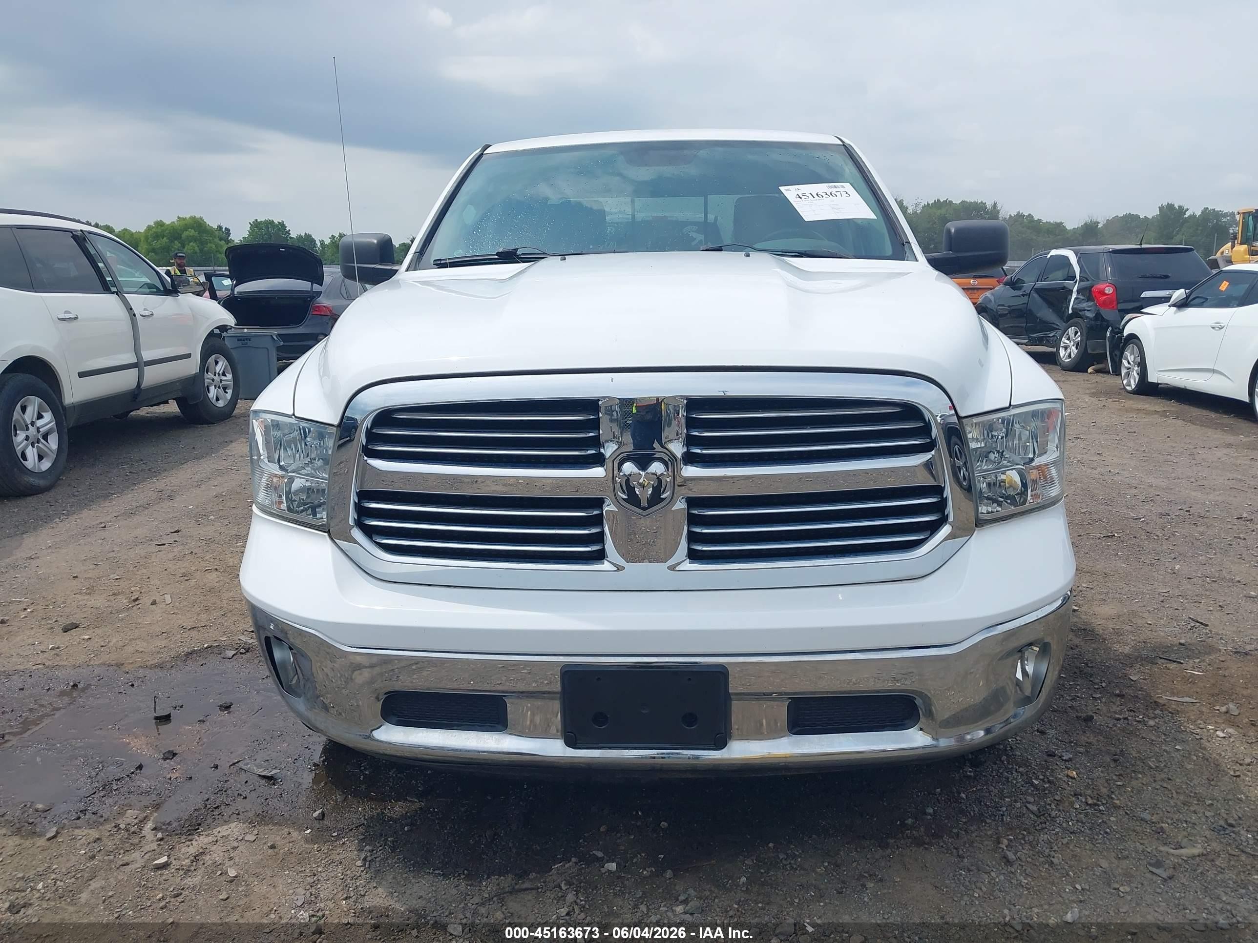 2015 Ram 1500 Big Horn White vin: 1C6RR6LT1FS677228