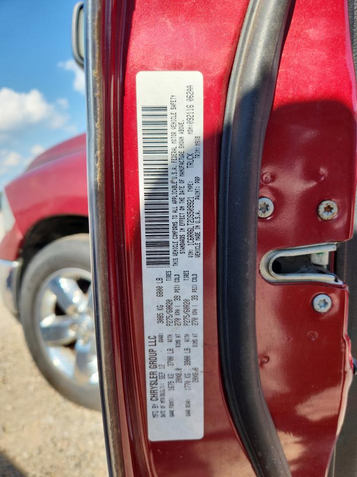 2013 Ram Ram Pickup 1500 Burgundy vin: 1C6RR6LT2DS509921