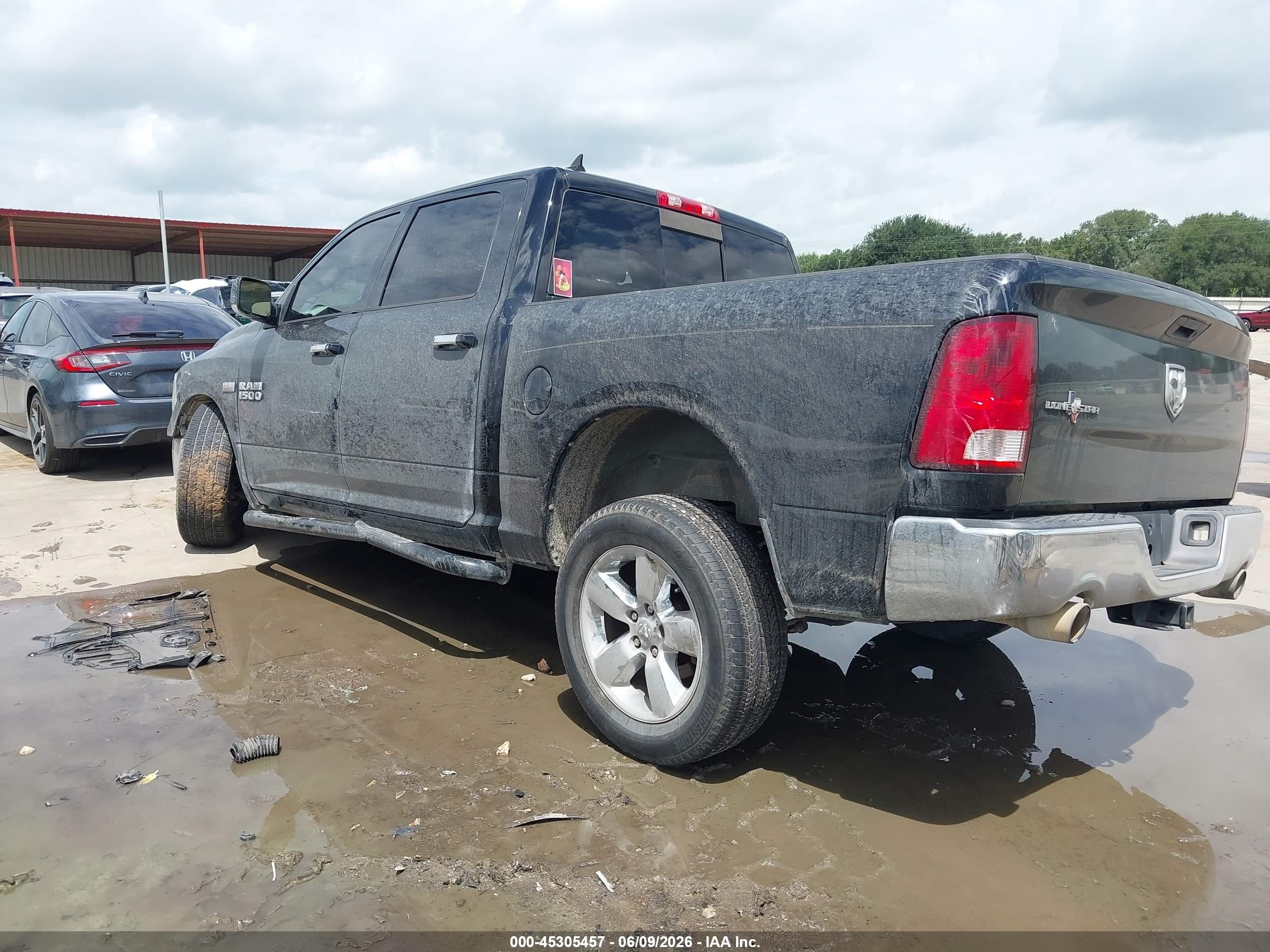 2013 Ram 1500 Lone Star Black vin: 1C6RR6LT3DS540644