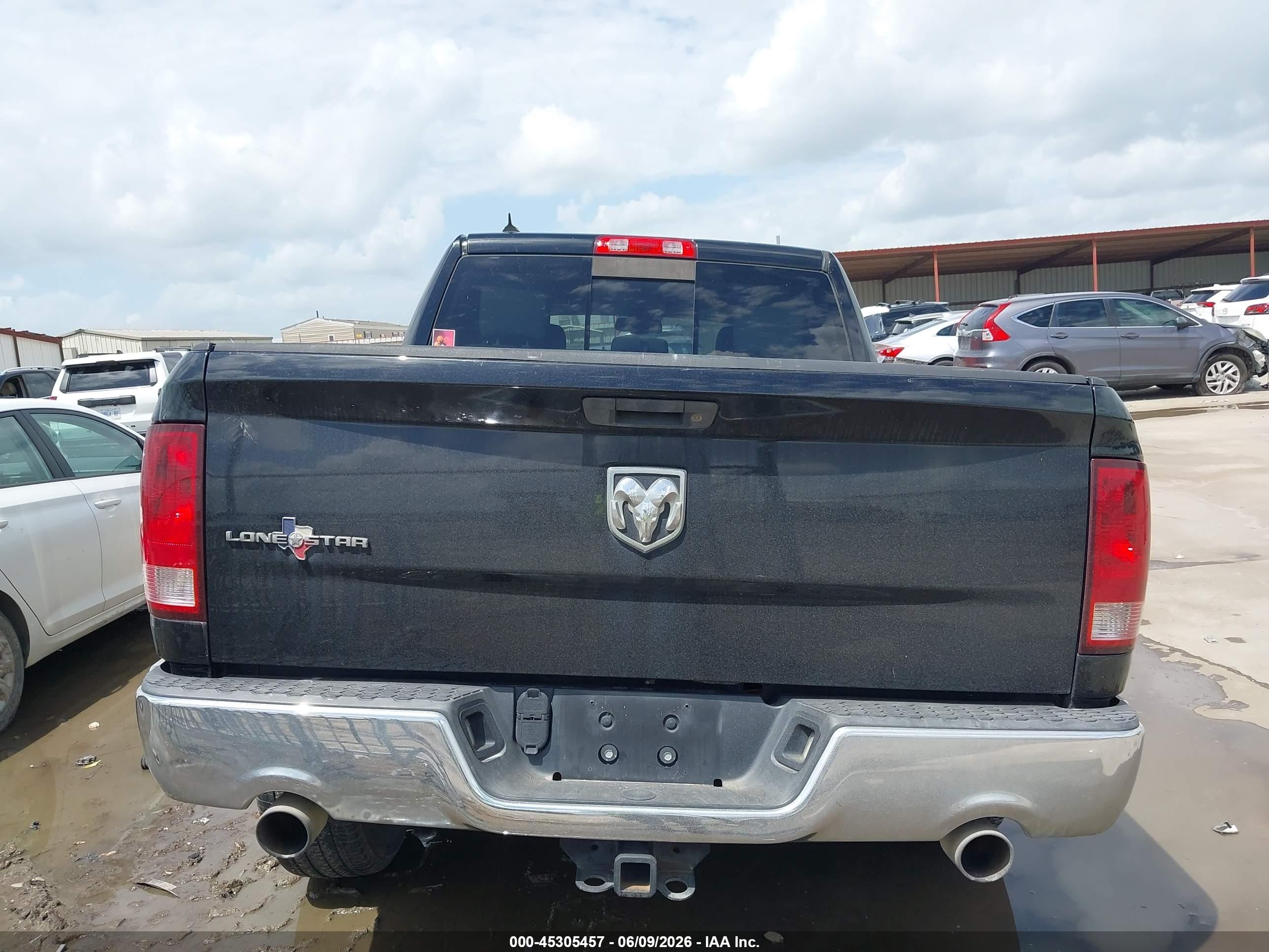 2013 Ram 1500 Lone Star Black vin: 1C6RR6LT3DS540644