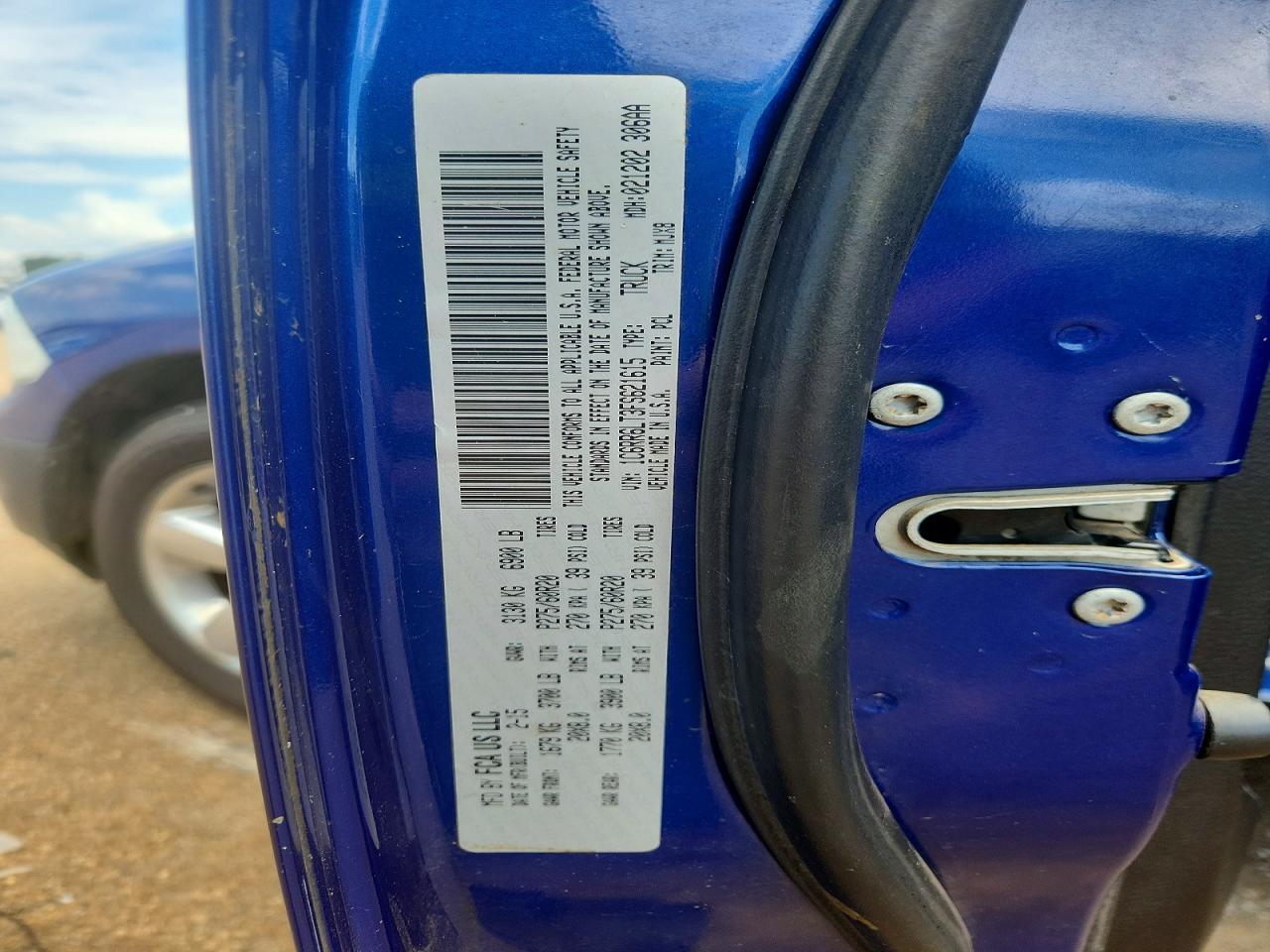 2015 Ram 1500 Slt Синий vin: 1C6RR6LT3FS621615