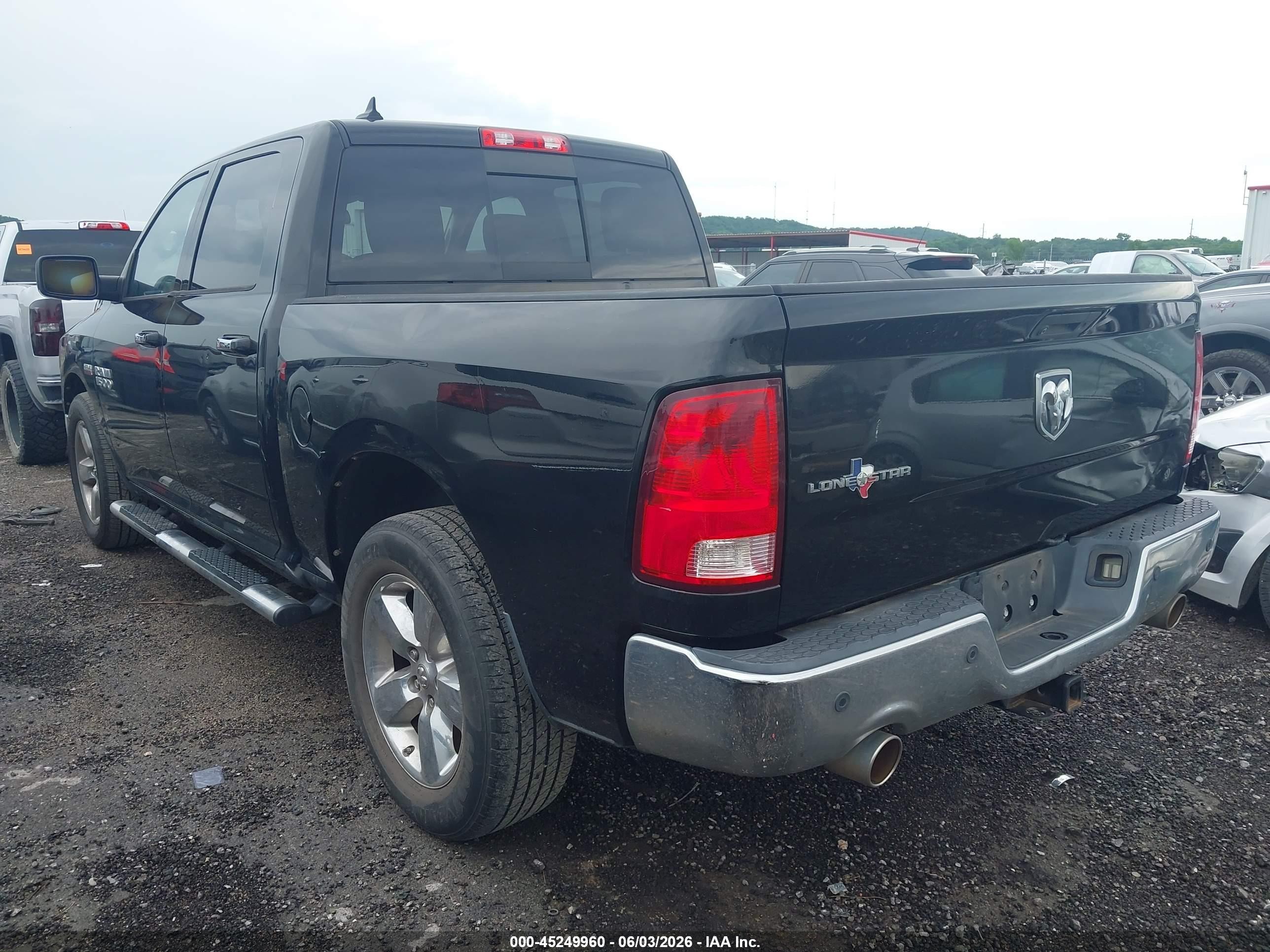 2013 Ram 1500 Lone Star Черный vin: 1C6RR6LT4DS665815