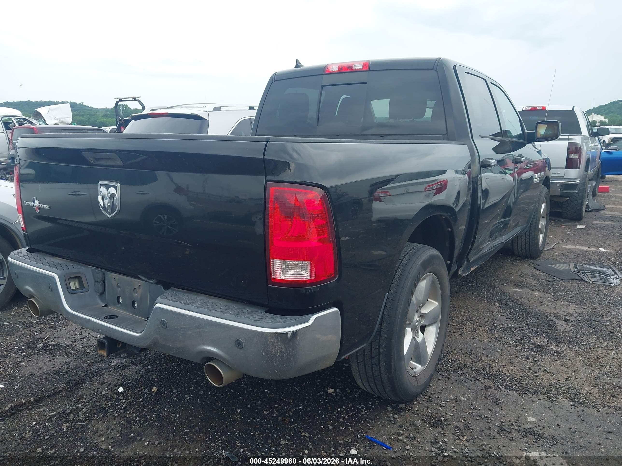 2013 Ram 1500 Lone Star Черный vin: 1C6RR6LT4DS665815