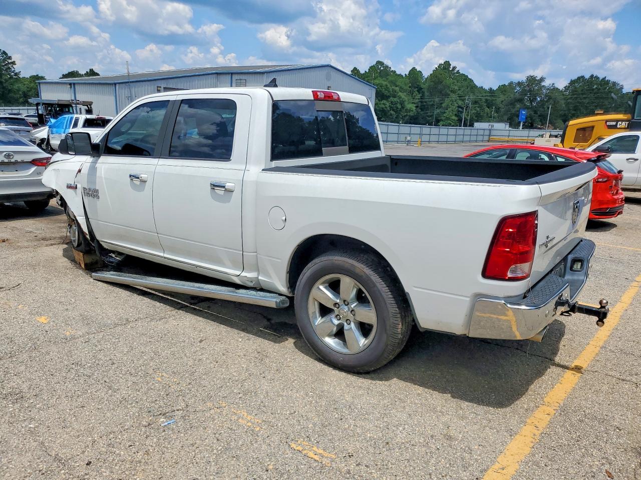 2014 Ram 1500 Slt White vin: 1C6RR6LT4ES228849