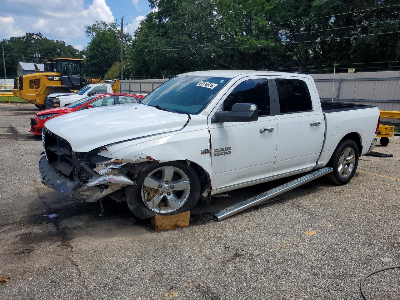 2014 Ram 1500 Slt White vin: 1C6RR6LT4ES228849