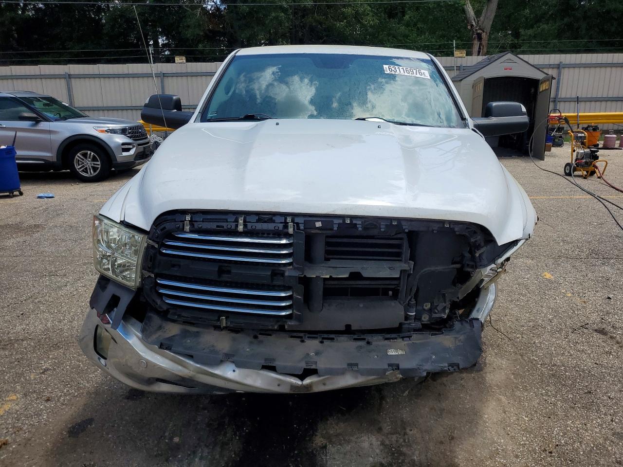 2014 Ram 1500 Slt White vin: 1C6RR6LT4ES228849