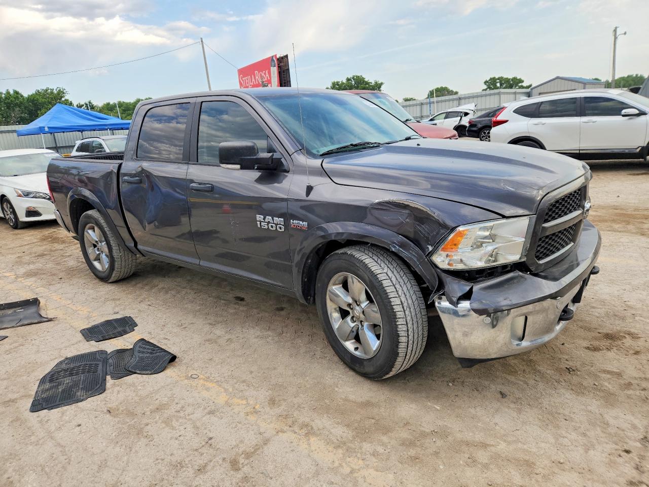 2014 Ram 1500 Slt Gray vin: 1C6RR6LT4ES301850