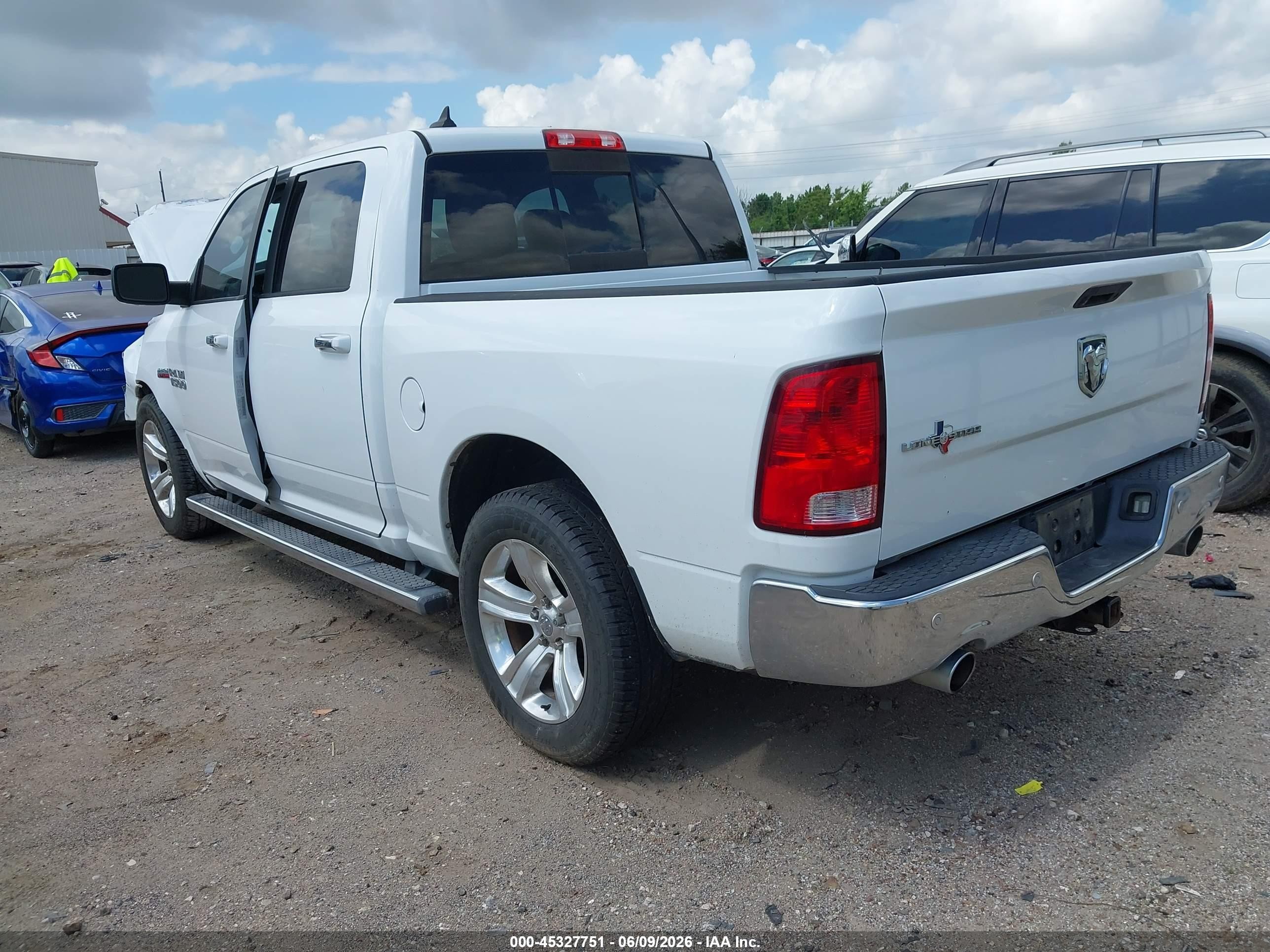 2014 Ram 1500 Lone Star White vin: 1C6RR6LT4ES455717