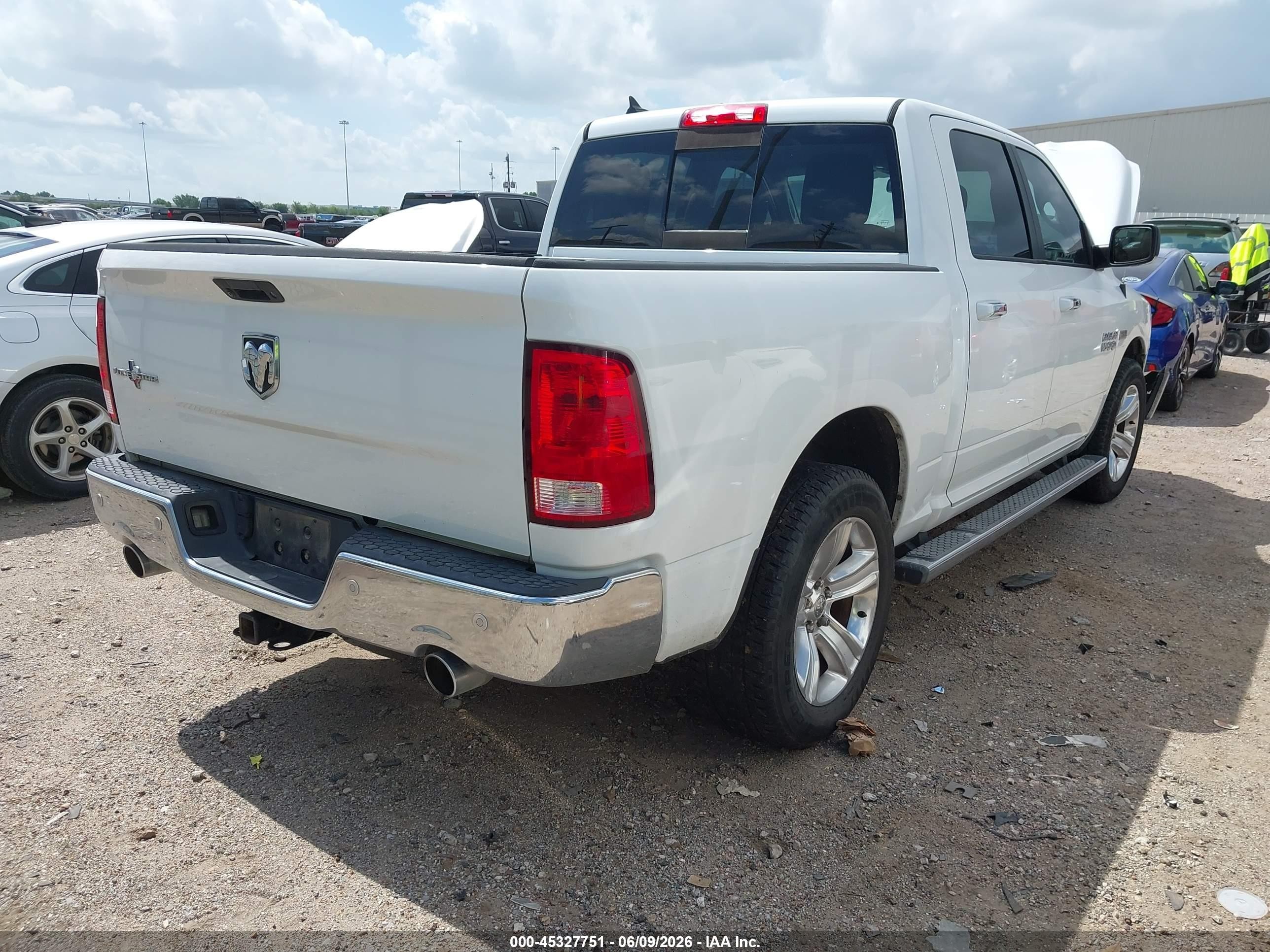2014 Ram 1500 Lone Star White vin: 1C6RR6LT4ES455717