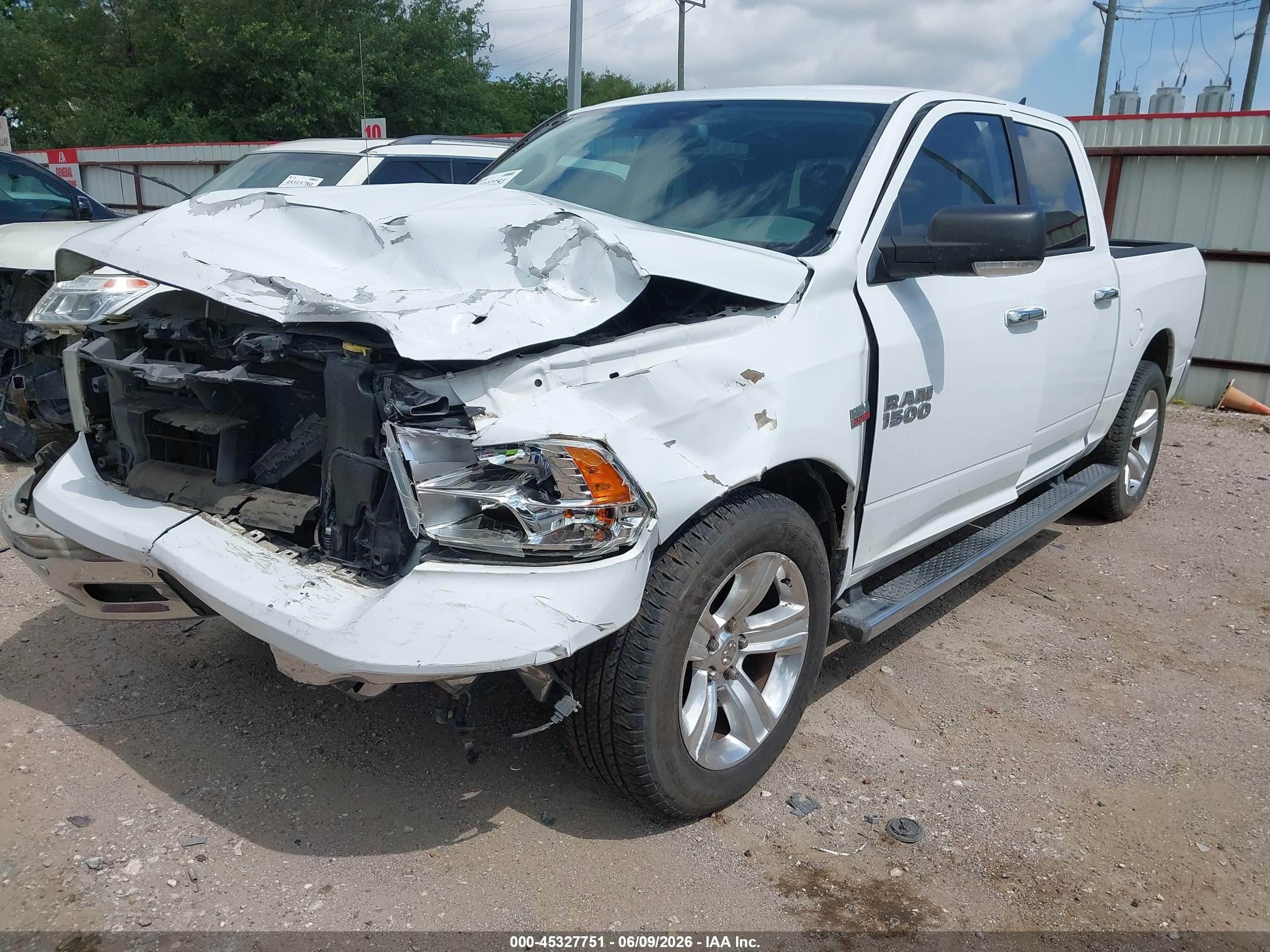 2014 Ram 1500 Lone Star White vin: 1C6RR6LT4ES455717