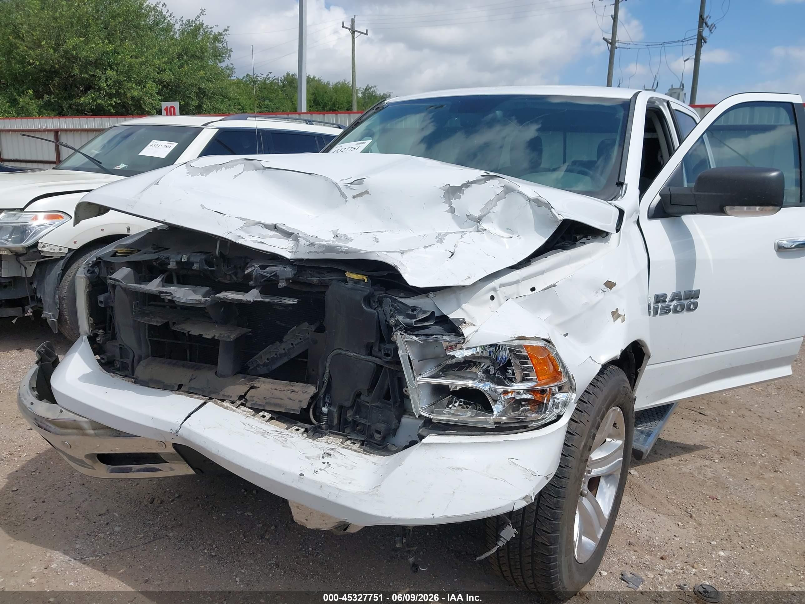 2014 Ram 1500 Lone Star White vin: 1C6RR6LT4ES455717