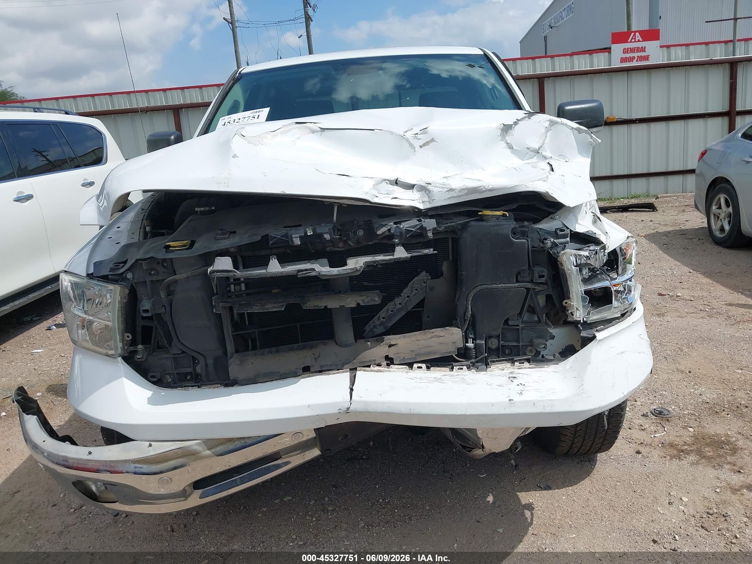 2014 Ram 1500 Lone Star White vin: 1C6RR6LT4ES455717