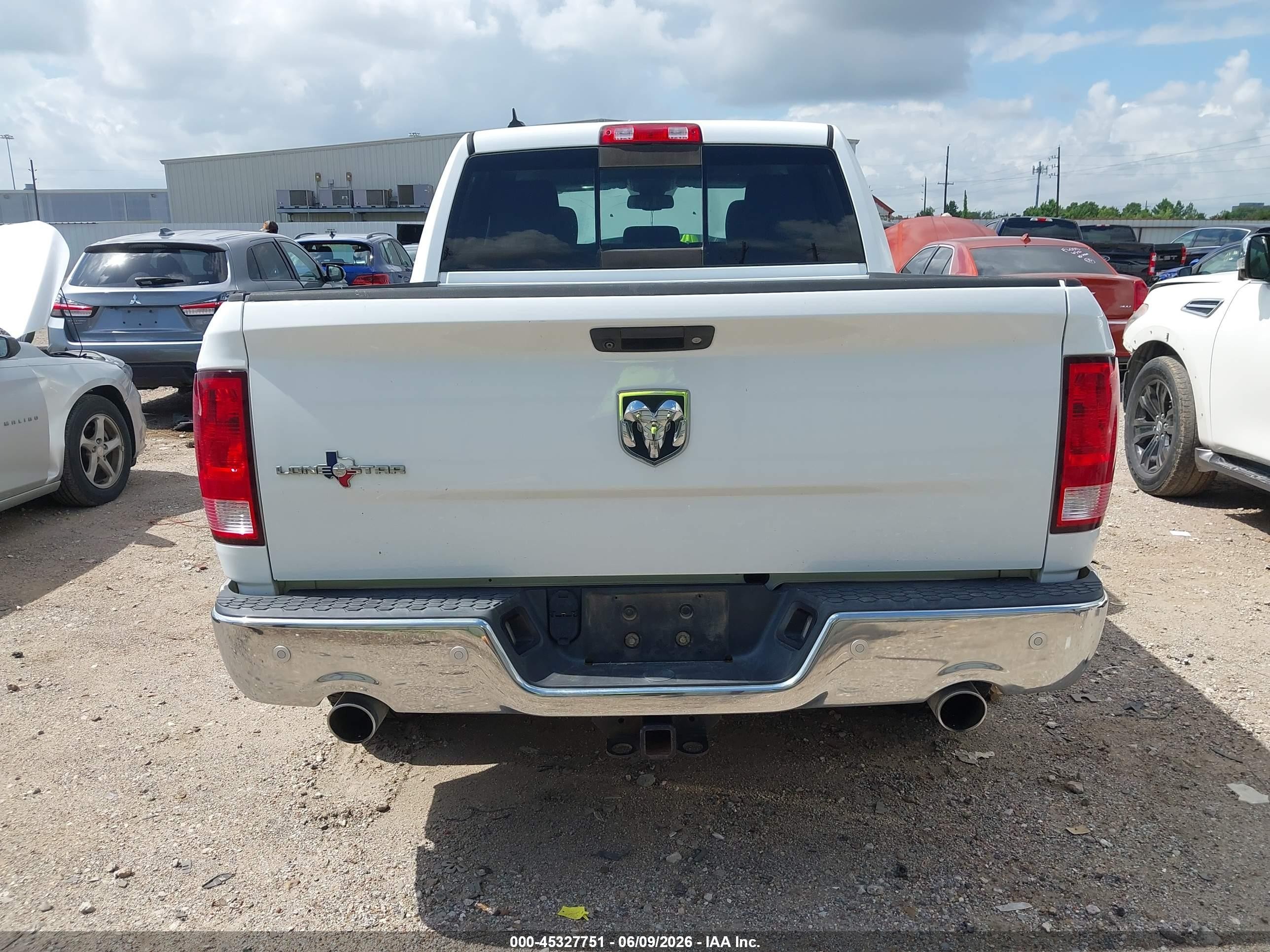 2014 Ram 1500 Lone Star White vin: 1C6RR6LT4ES455717