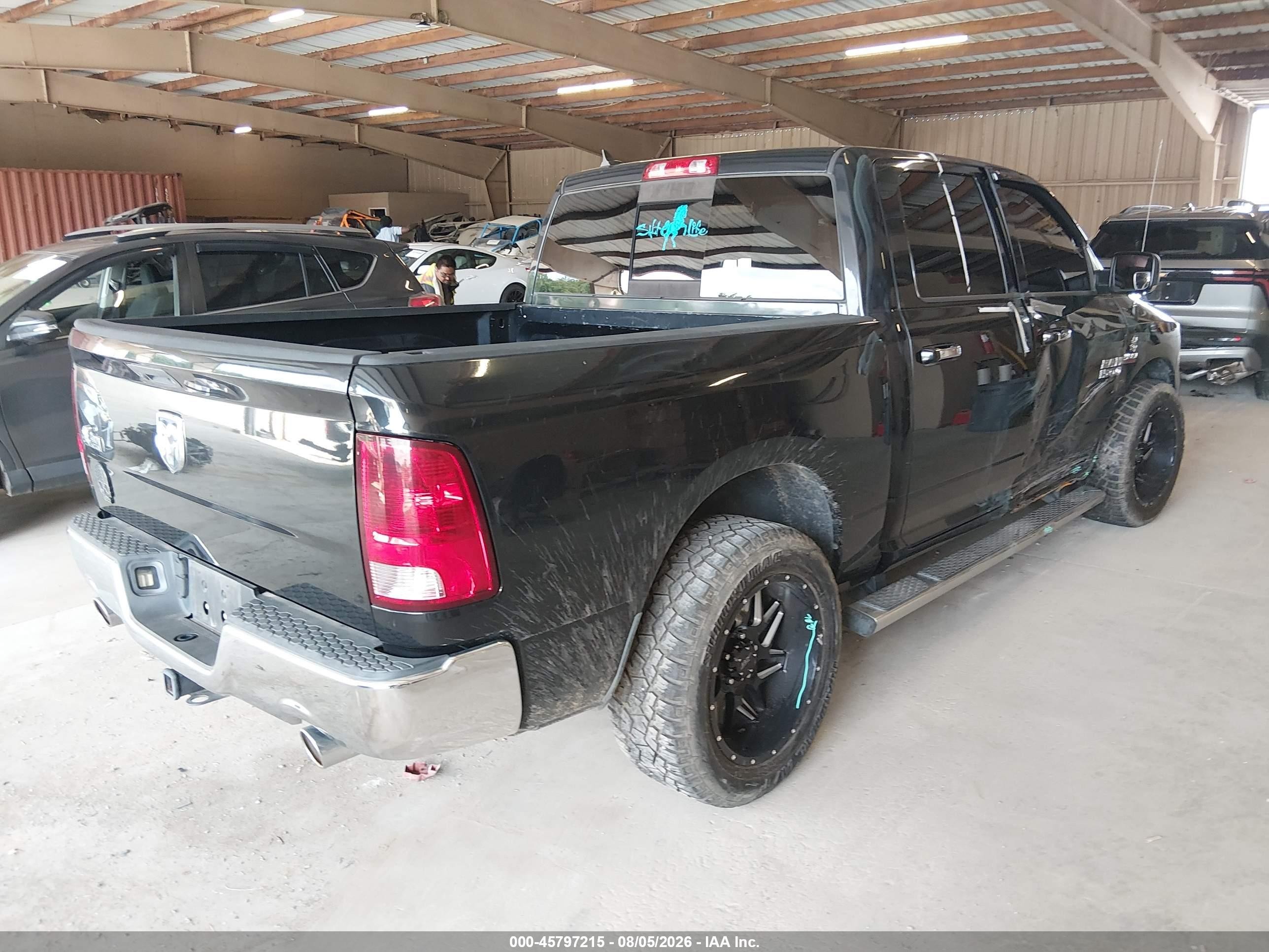 2015 Ram 1500 Big Horn Black vin: 1C6RR6LT4FS623972