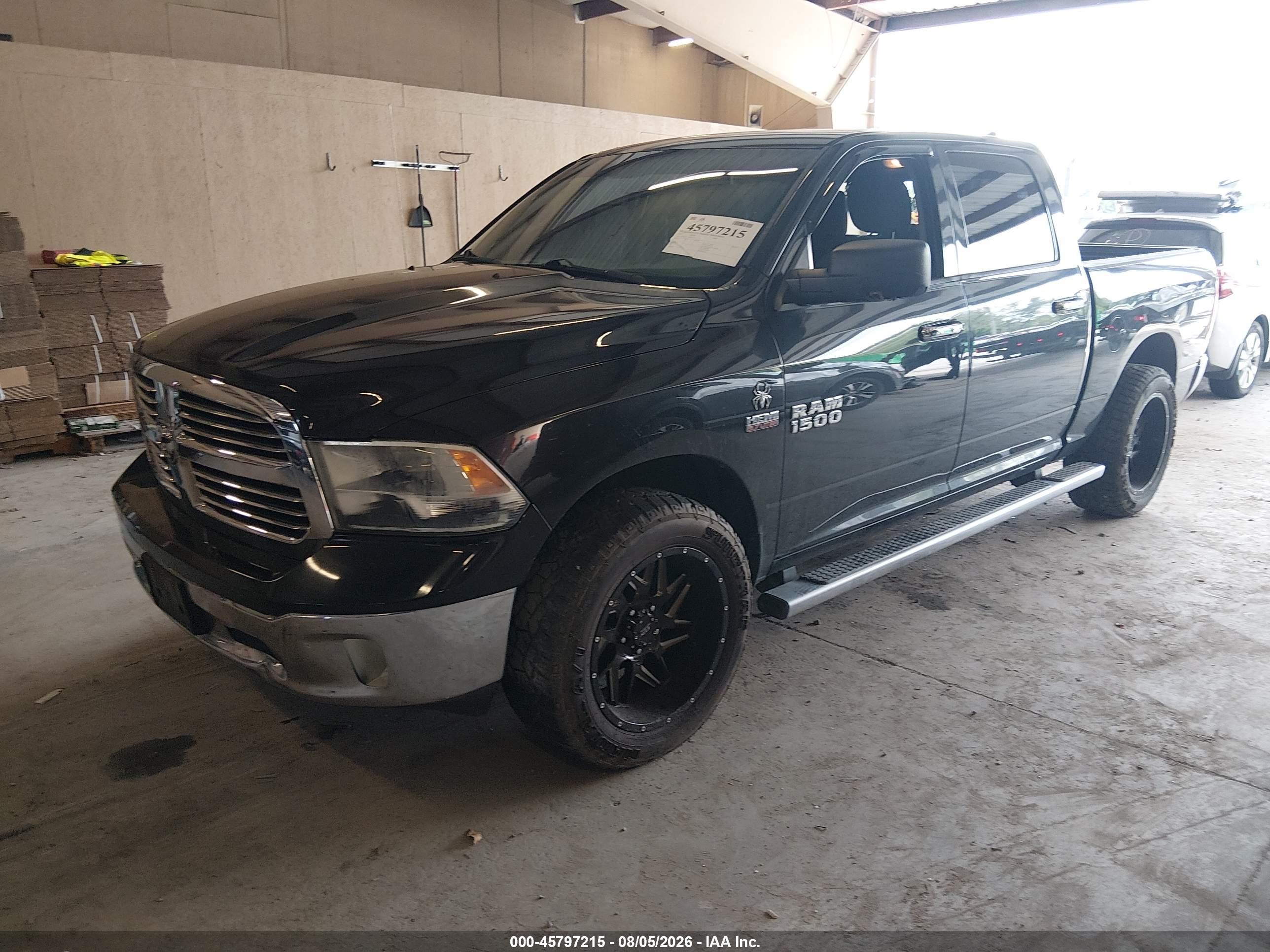 2015 Ram 1500 Big Horn Black vin: 1C6RR6LT4FS623972