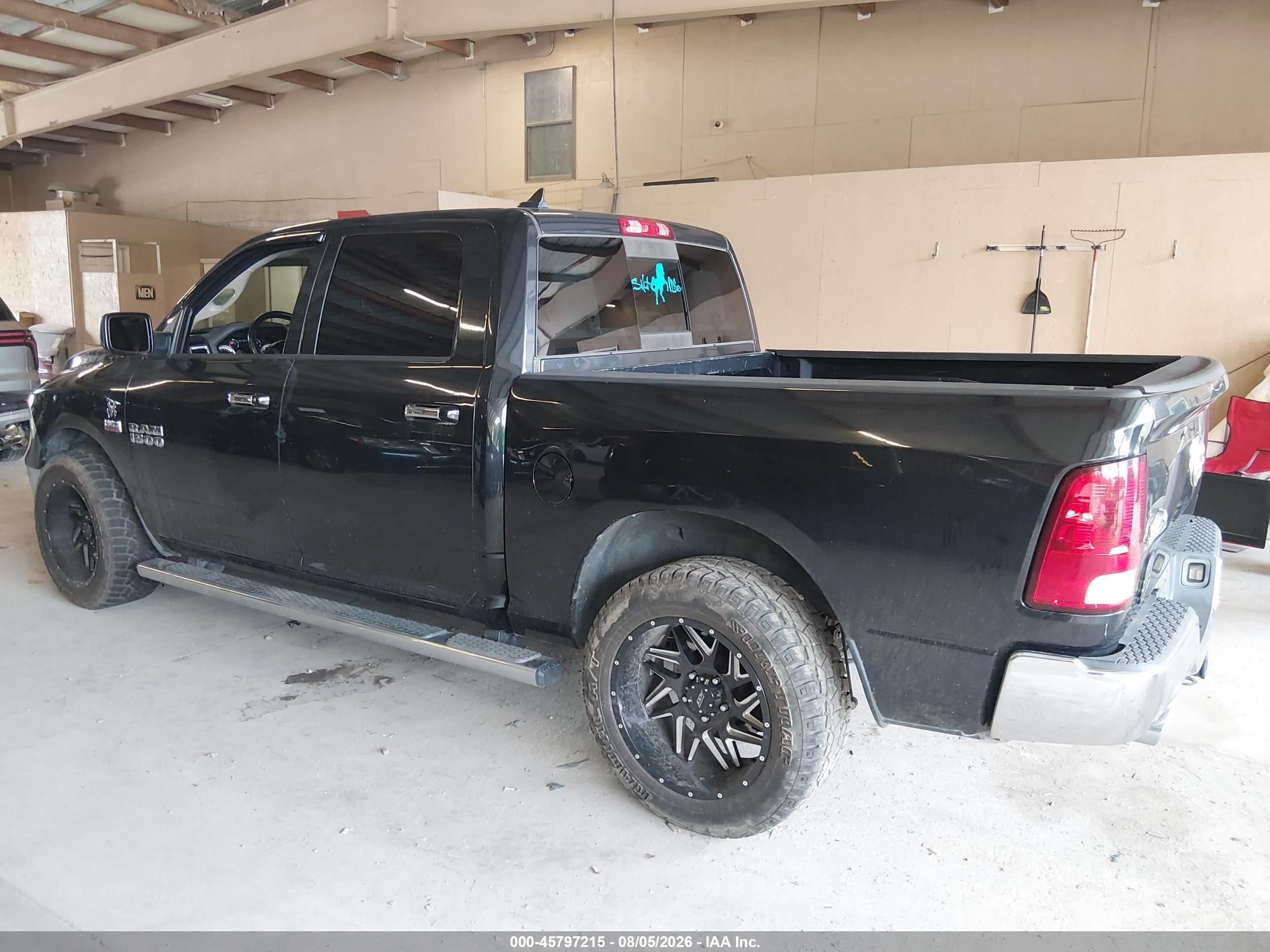 2015 Ram 1500 Big Horn Black vin: 1C6RR6LT4FS623972