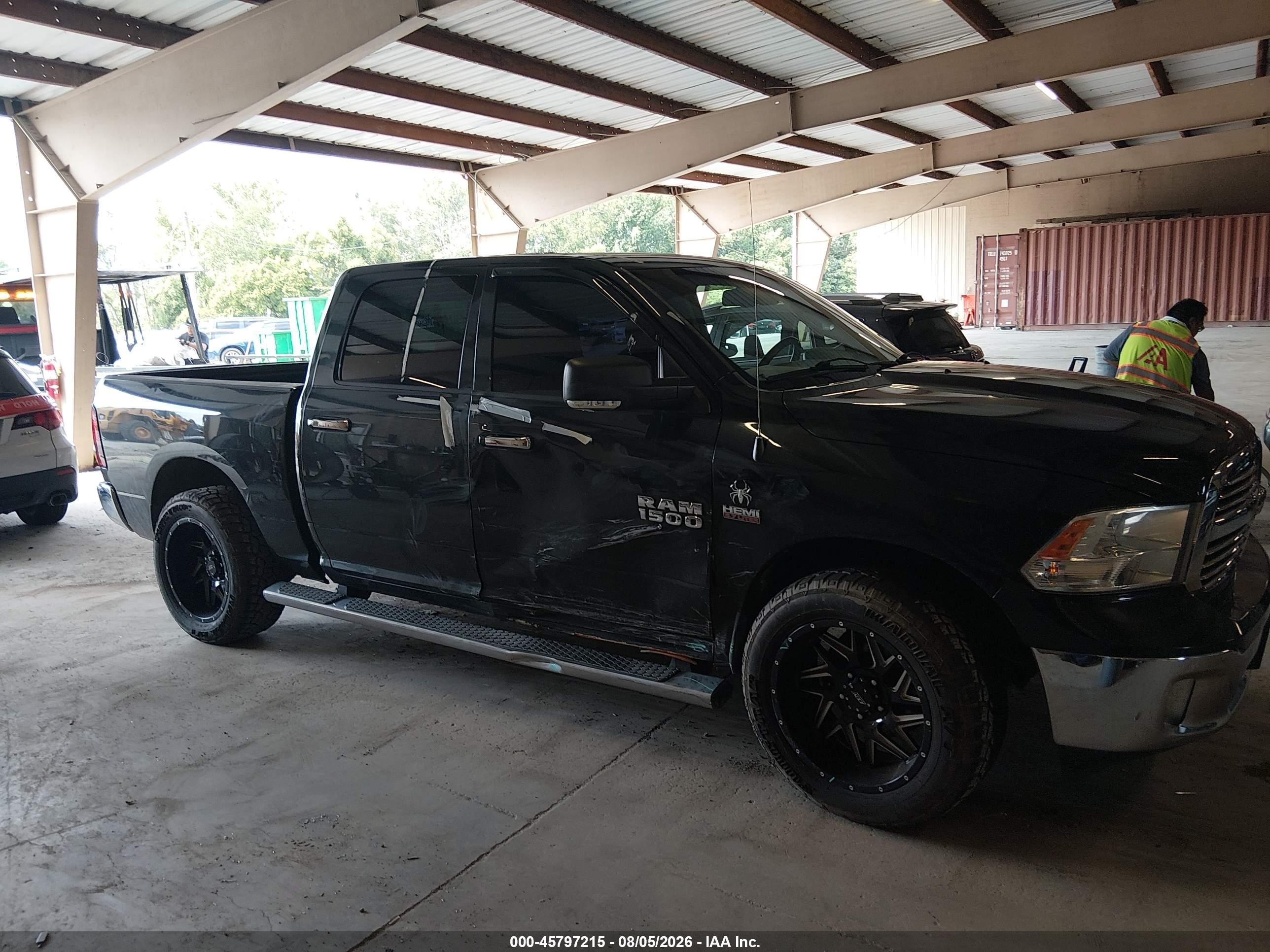 2015 Ram 1500 Big Horn Black vin: 1C6RR6LT4FS623972