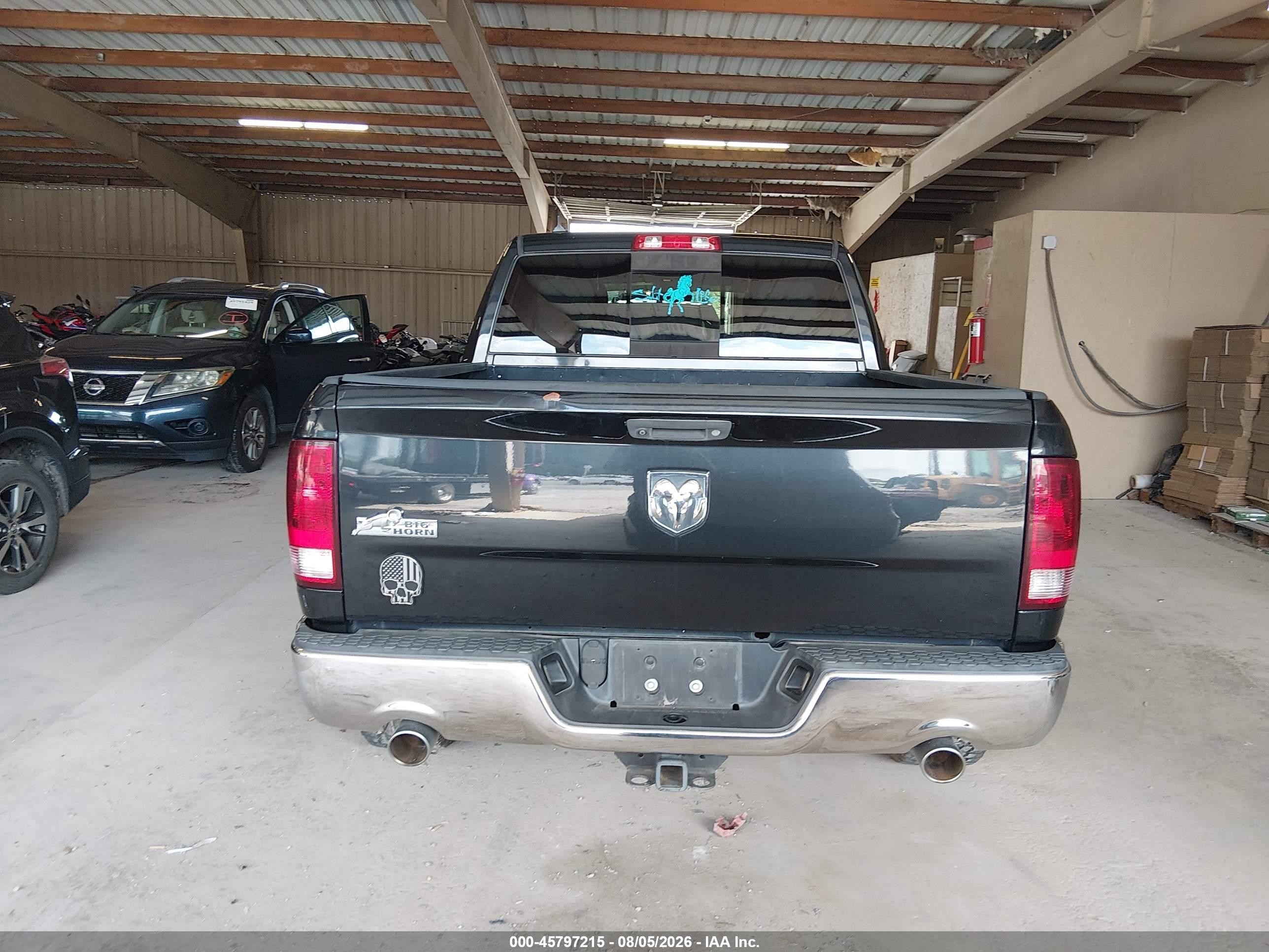 2015 Ram 1500 Big Horn Black vin: 1C6RR6LT4FS623972
