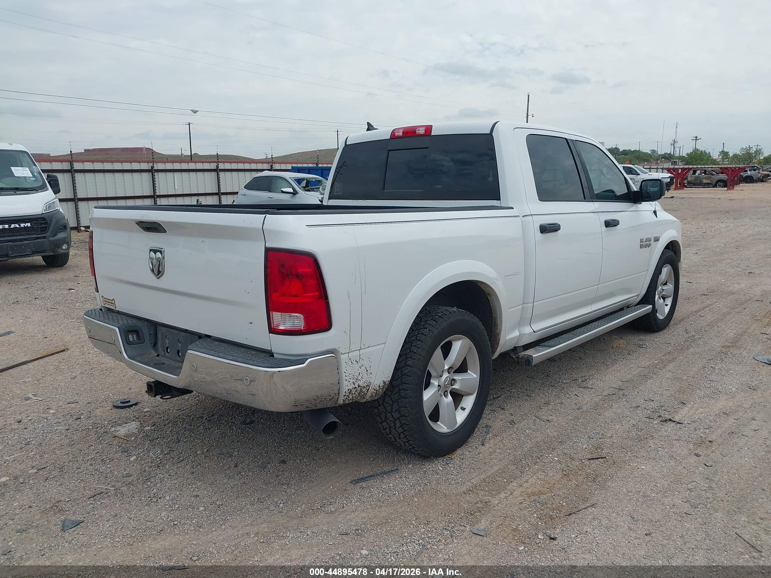2015 Ram 1500 Outdoorsman White vin: 1C6RR6LT4FS639704