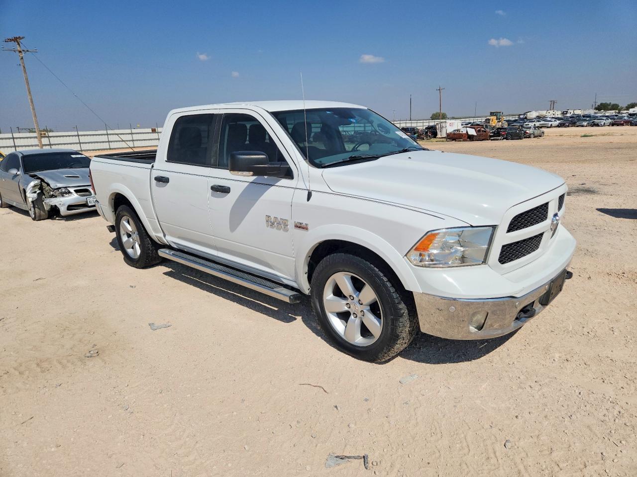2015 Ram 1500 Slt White vin: 1C6RR6LT4FS639704