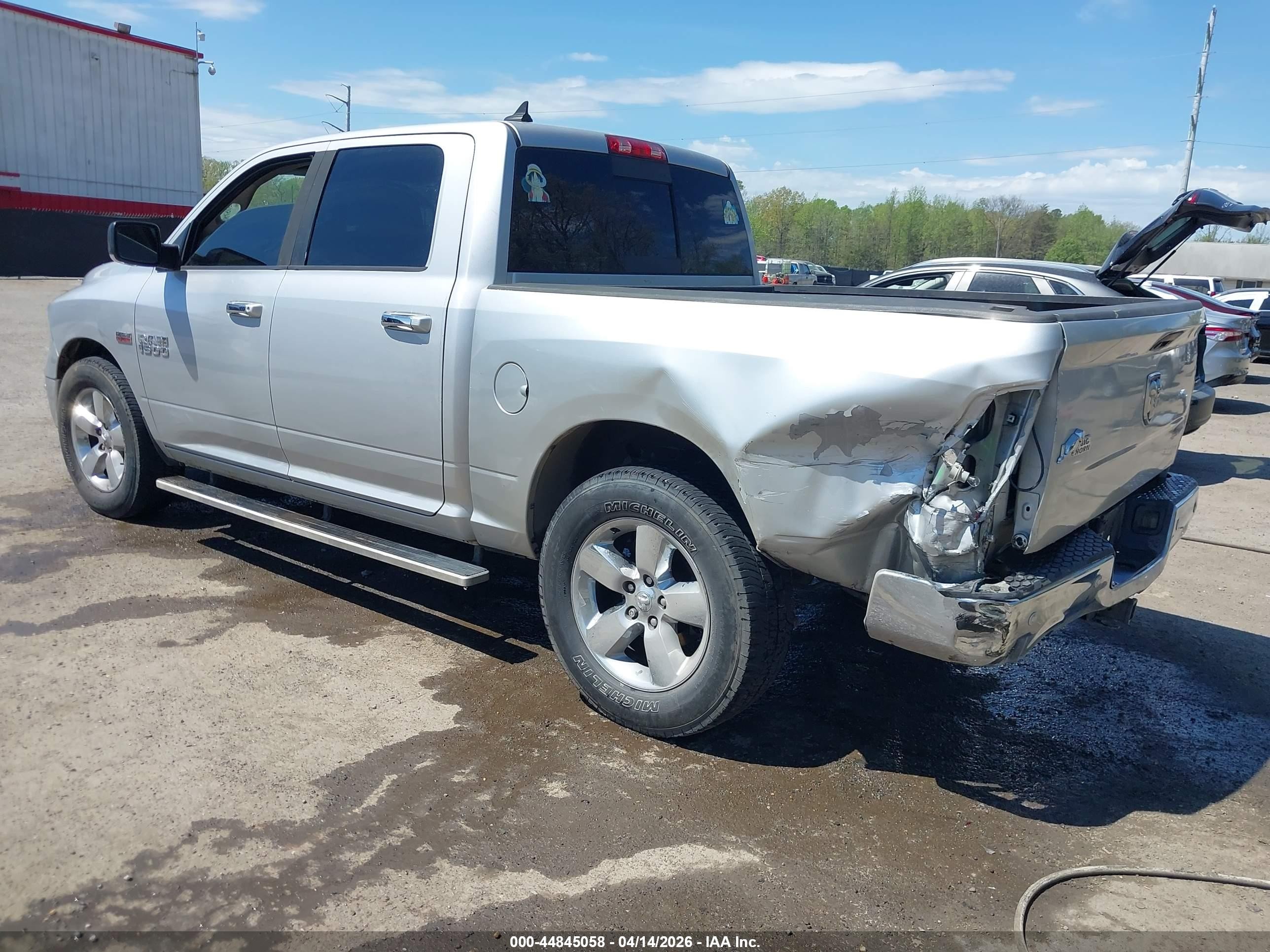 2014 Ram 1500 Big Horn Silver vin: 1C6RR6LT5ES223711