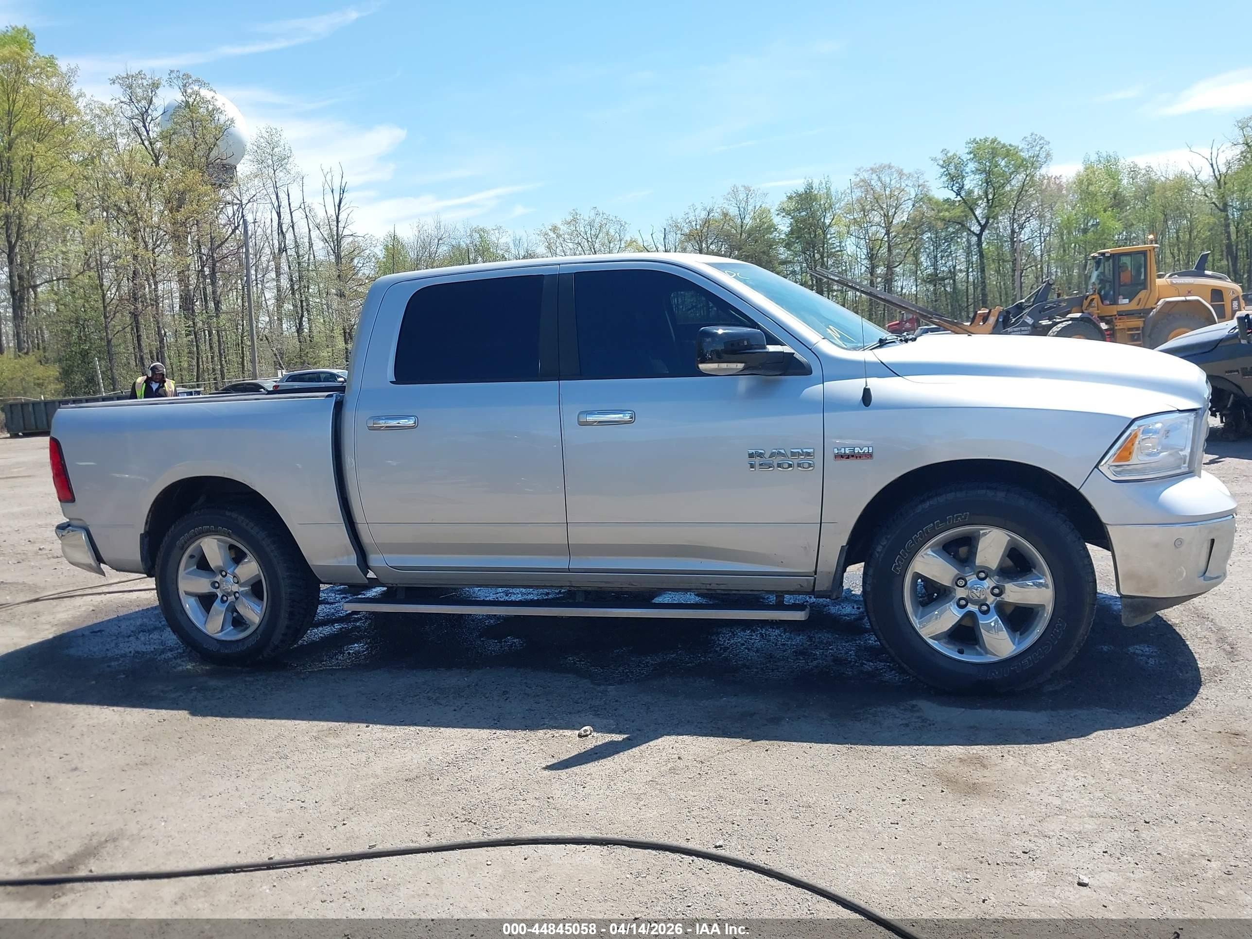2014 Ram 1500 Big Horn Silver vin: 1C6RR6LT5ES223711