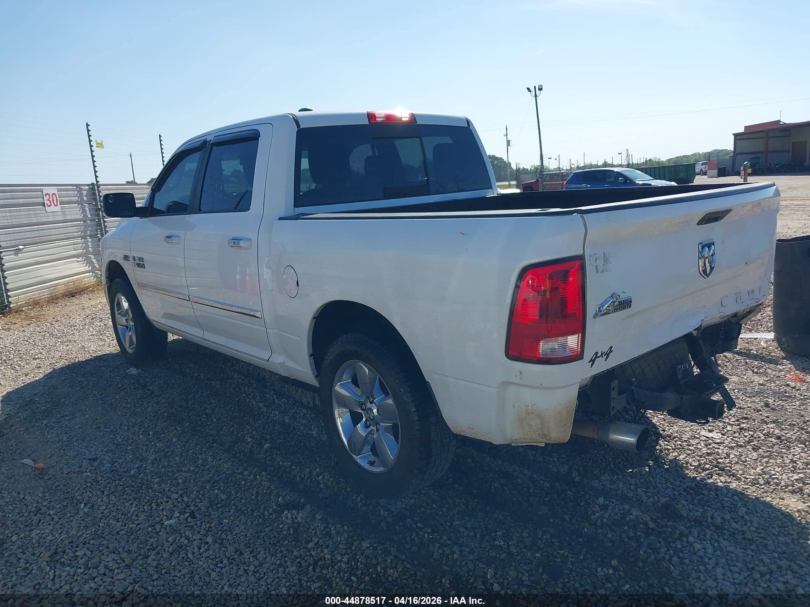 2015 Ram 1500 Big Horn White vin: 1C6RR6LT5FS542317
