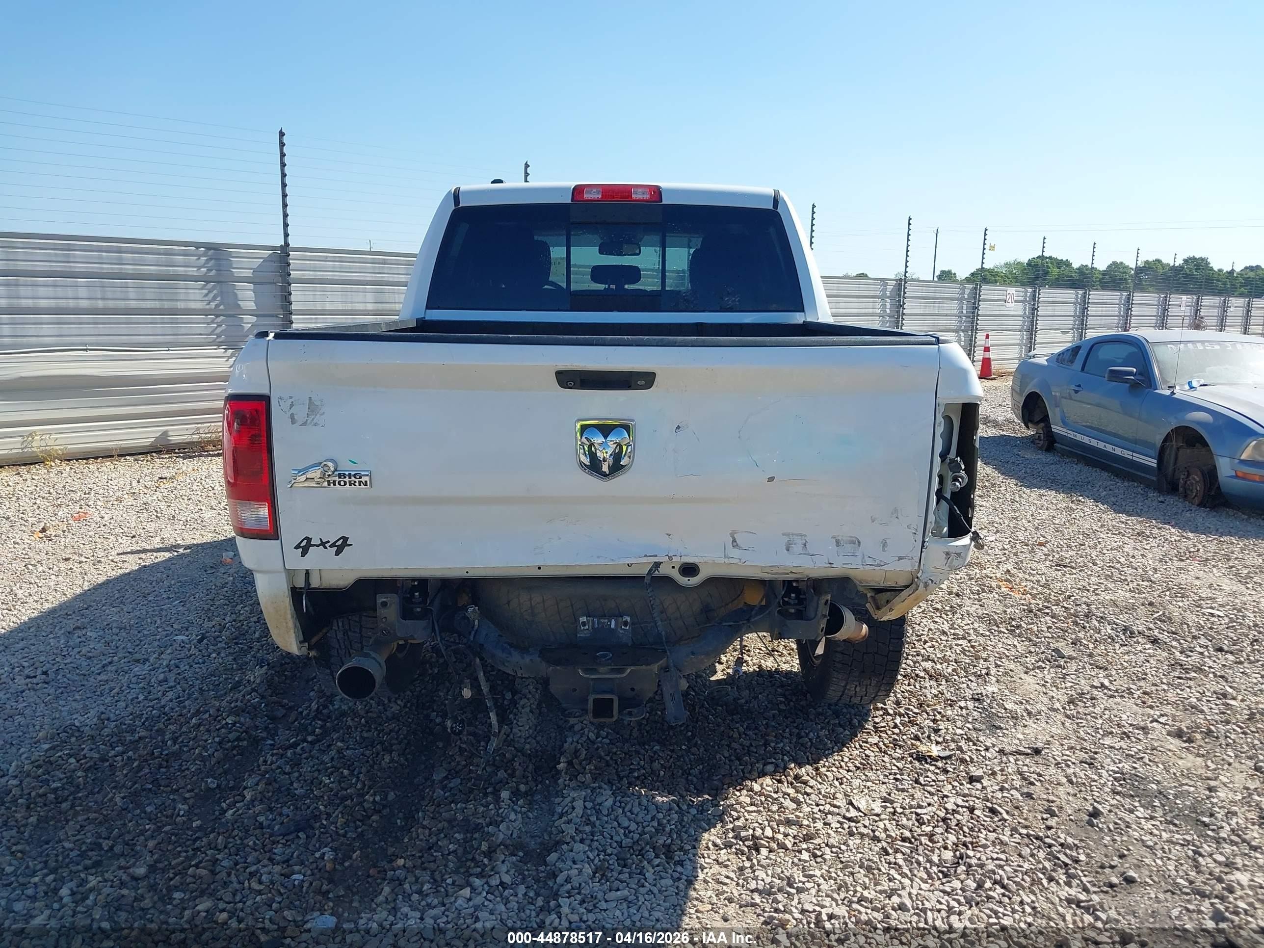 2015 Ram 1500 Big Horn White vin: 1C6RR6LT5FS542317