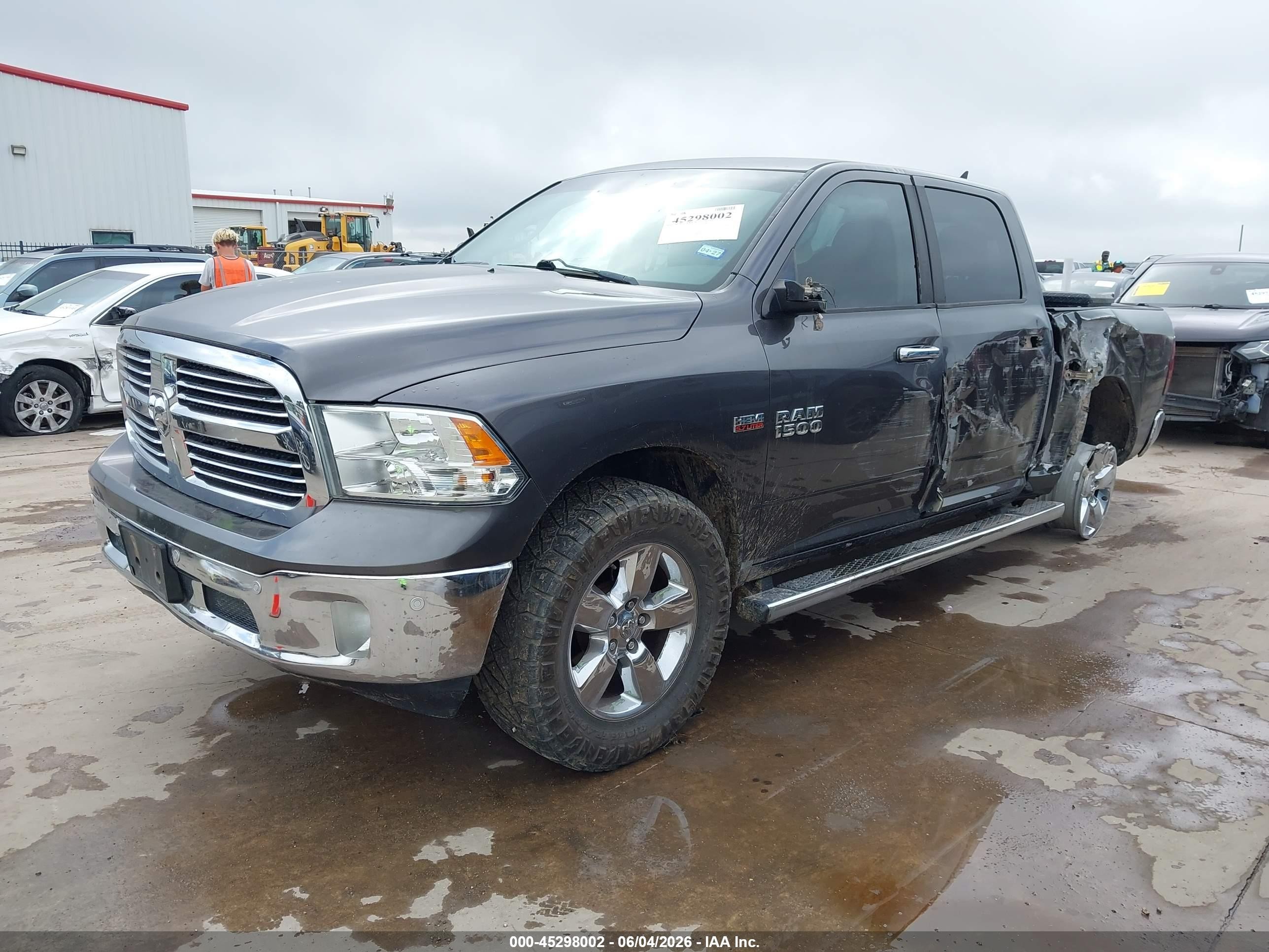 2015 Ram 1500 Lone Star Серый vin: 1C6RR6LT5FS604895