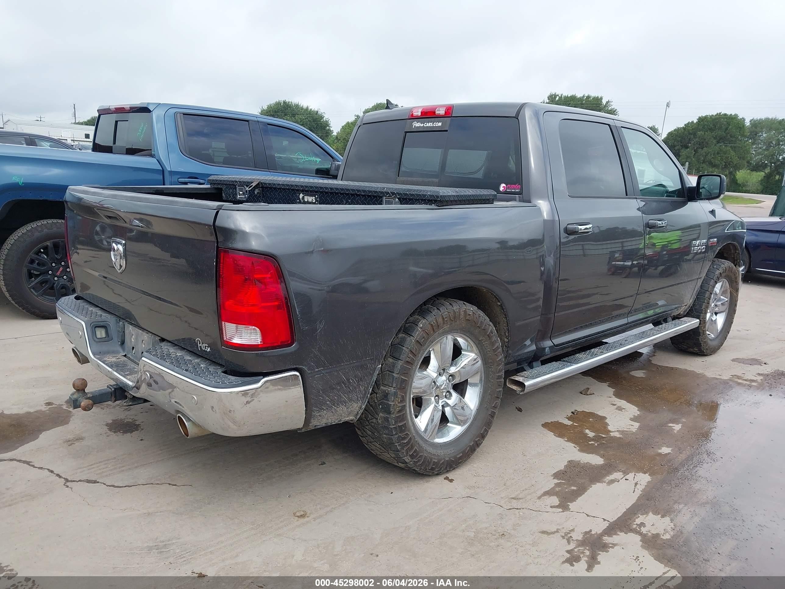 2015 Ram 1500 Lone Star Серый vin: 1C6RR6LT5FS604895