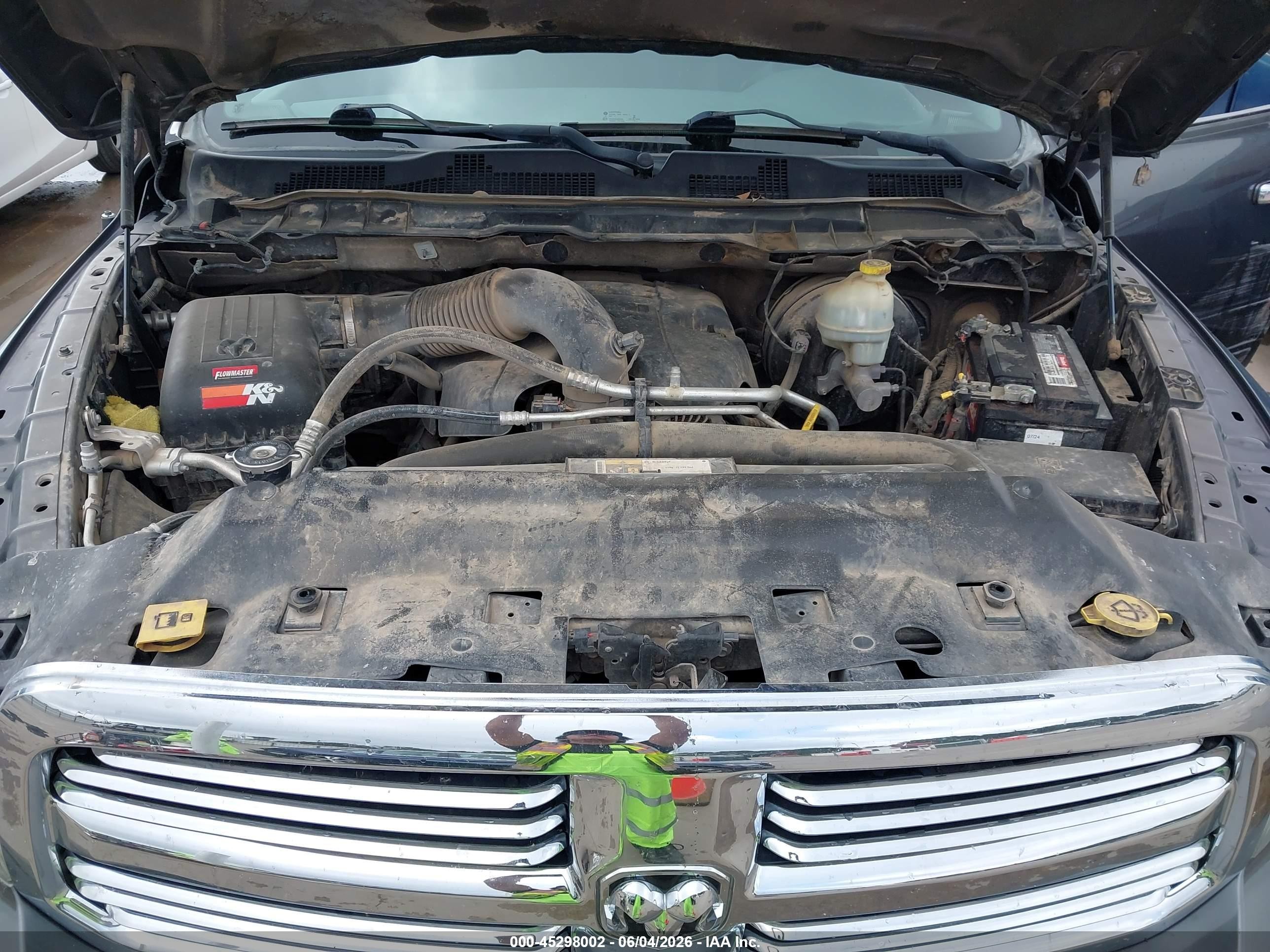 2015 Ram 1500 Lone Star Серый vin: 1C6RR6LT5FS604895