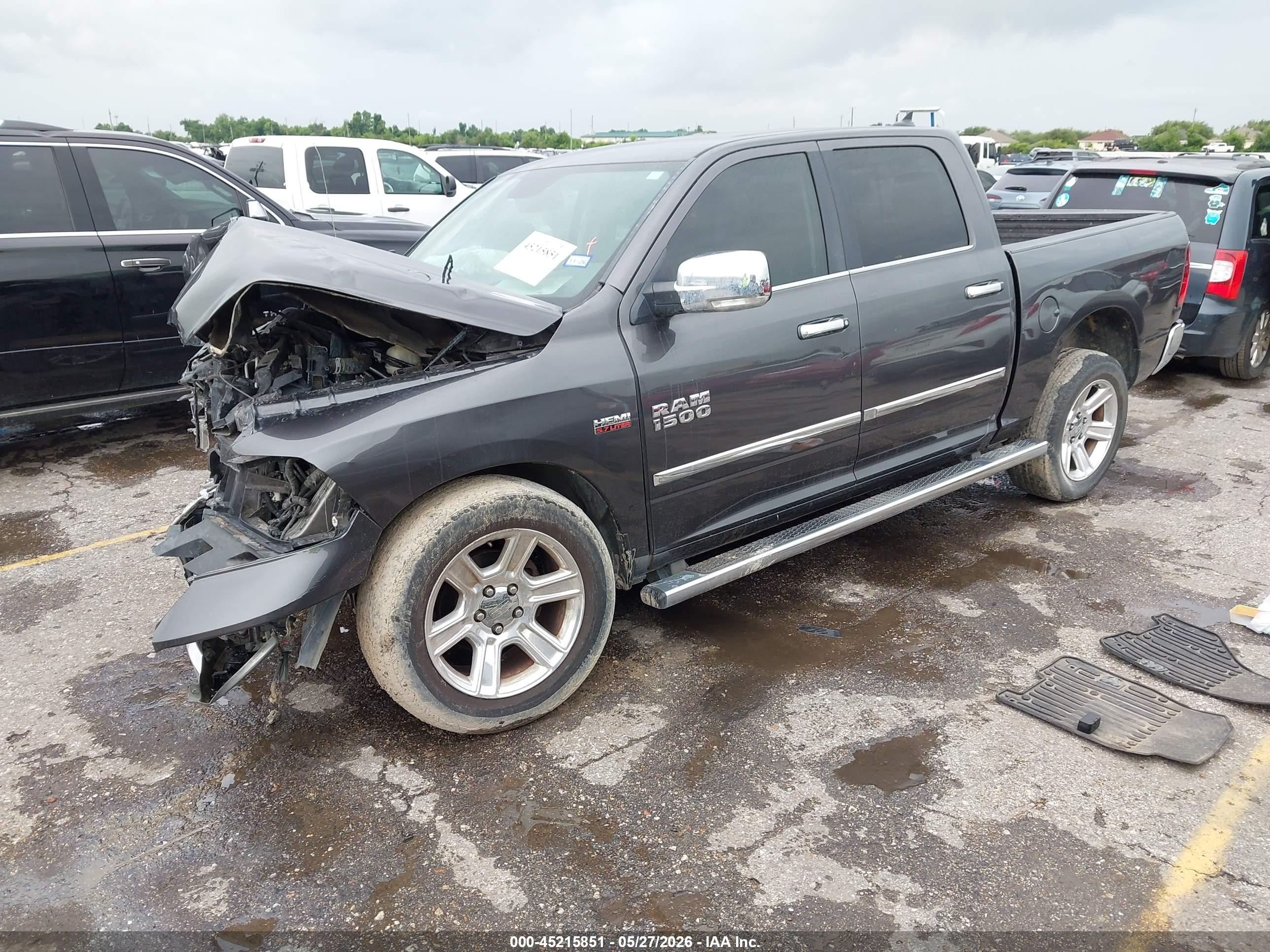 2017 Ram 1500 Lone Star Silver  4x2 5'7 Box Gray vin: 1C6RR6LT5HS684203