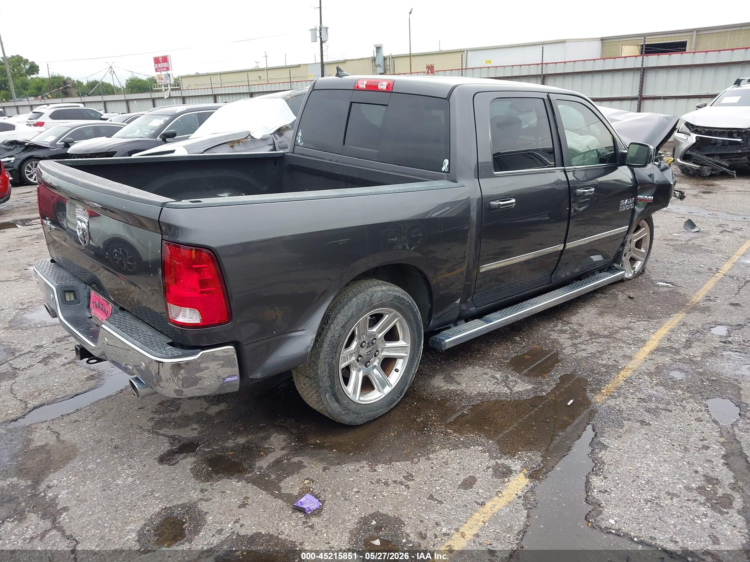 2017 Ram 1500 Lone Star Silver  4x2 5'7 Box Gray vin: 1C6RR6LT5HS684203