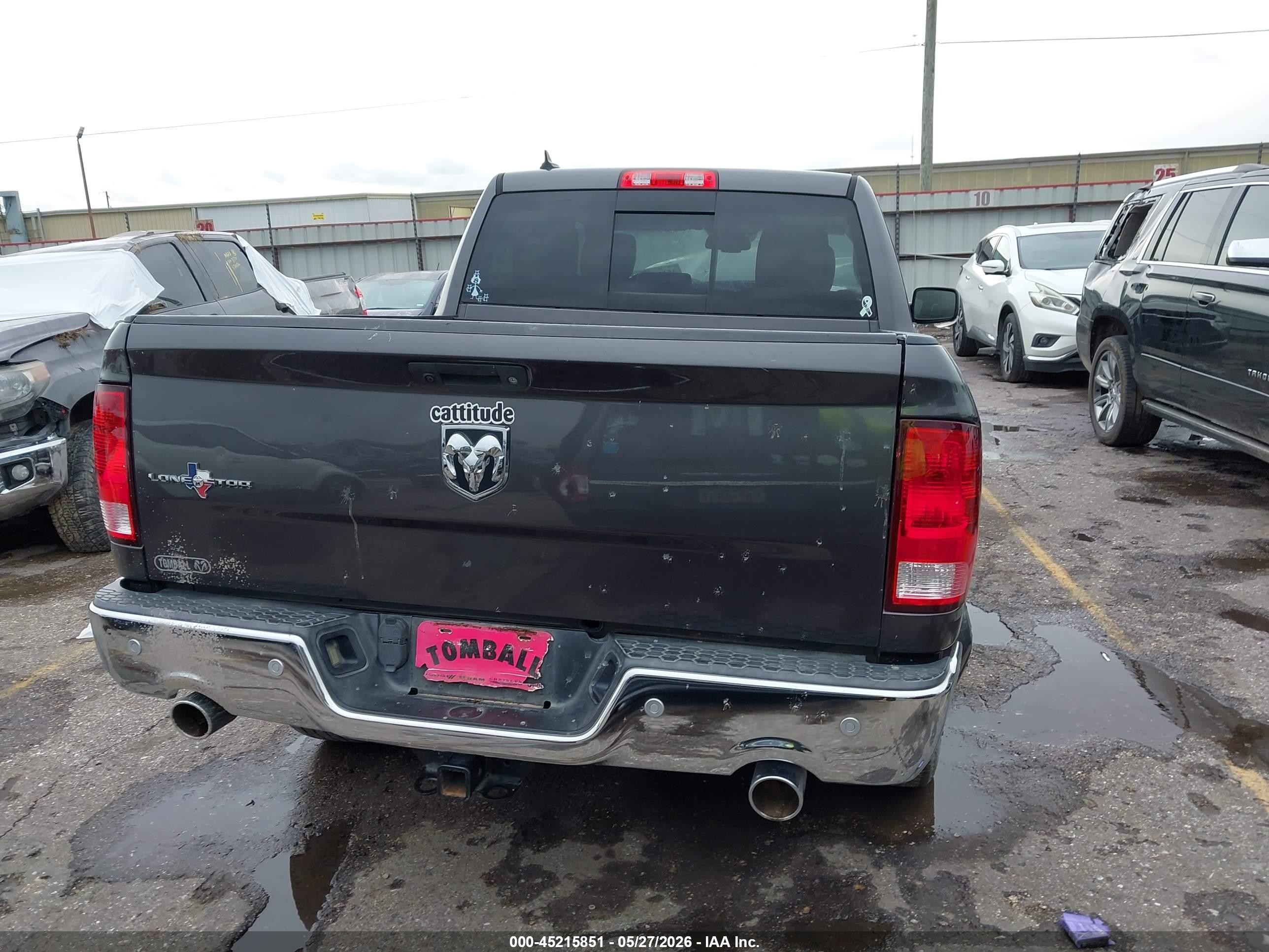2017 Ram 1500 Lone Star Silver  4x2 5'7 Box Gray vin: 1C6RR6LT5HS684203