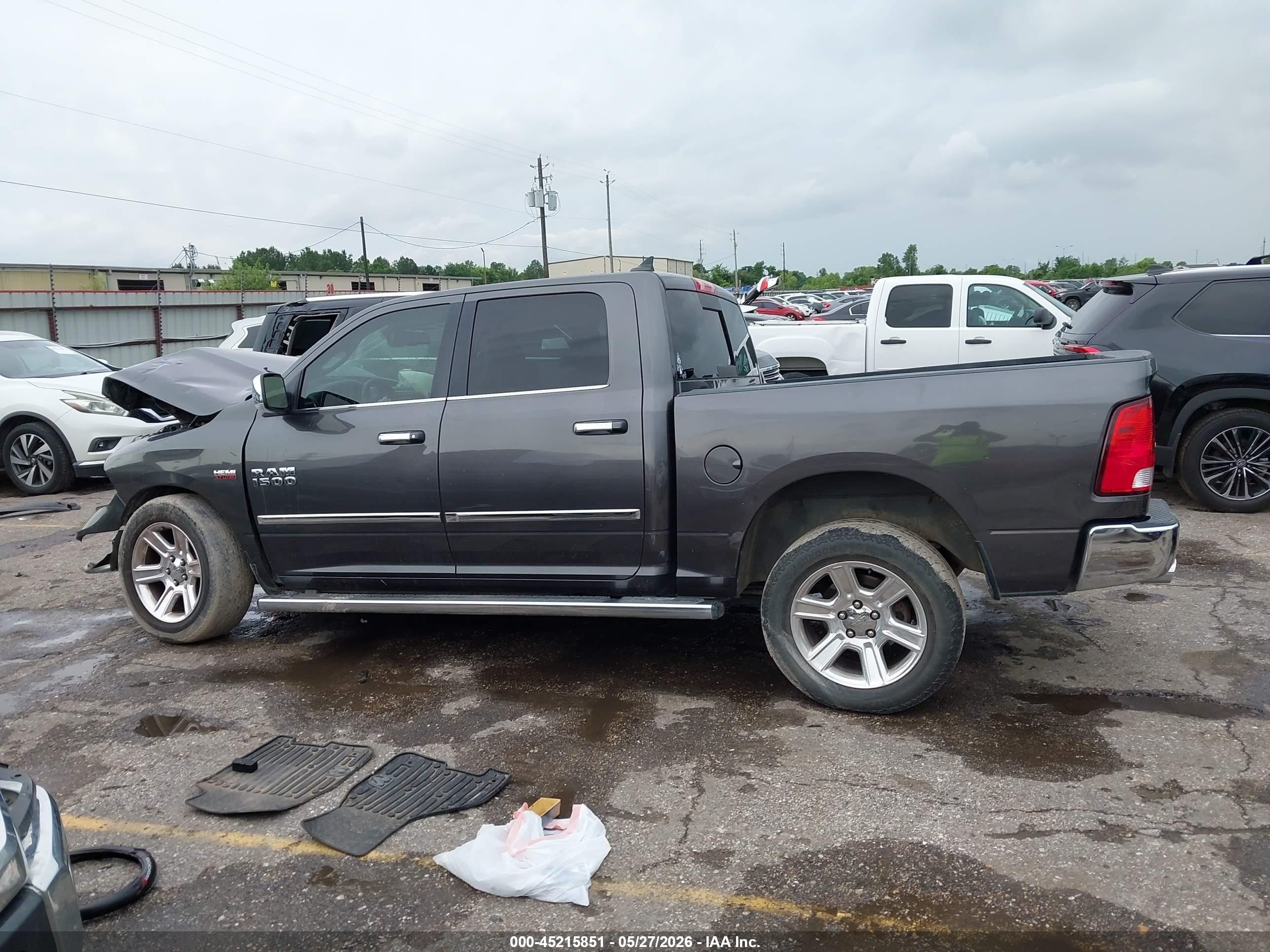 2017 Ram 1500 Lone Star Silver  4x2 5'7 Box Gray vin: 1C6RR6LT5HS684203
