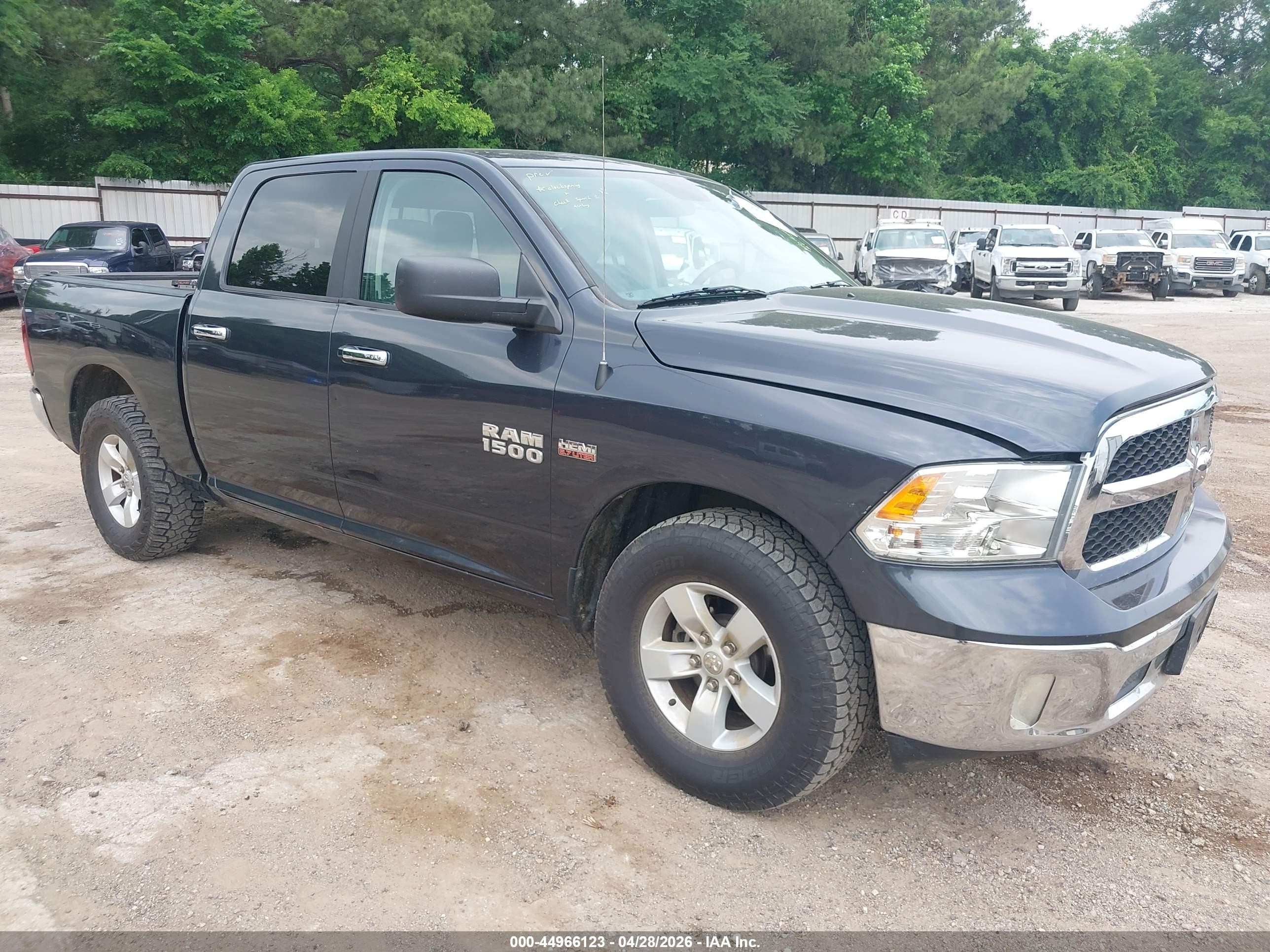 2018 Ram 1500 Slt  4x2 5'7 Box Gray vin: 1C6RR6LT5JS303536
