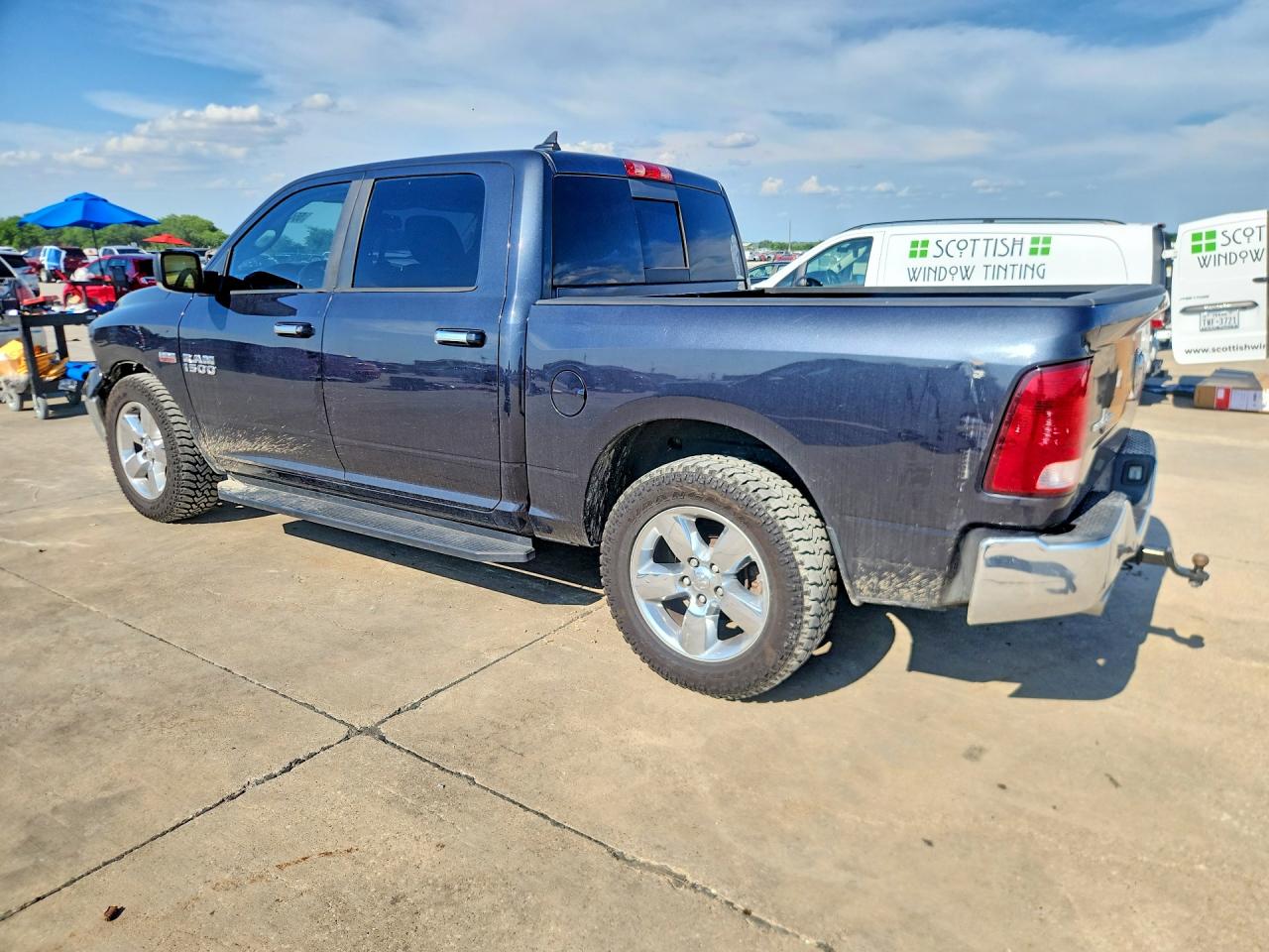 2013 Ram 1500 Slt Gray vin: 1C6RR6LT6DS540654