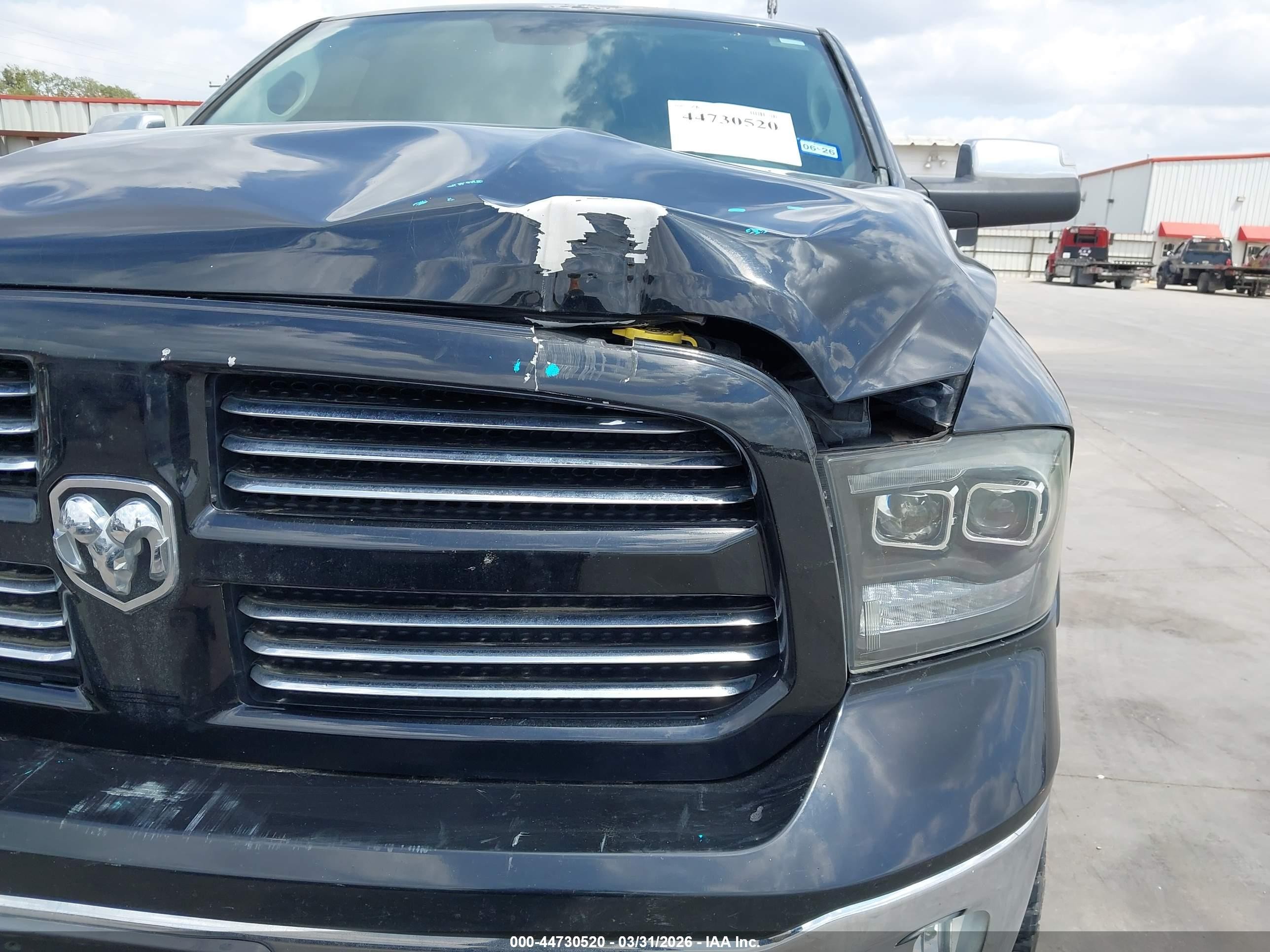 2013 Ram 1500 Big Horn Черный vin: 1C6RR6LT6DS665895