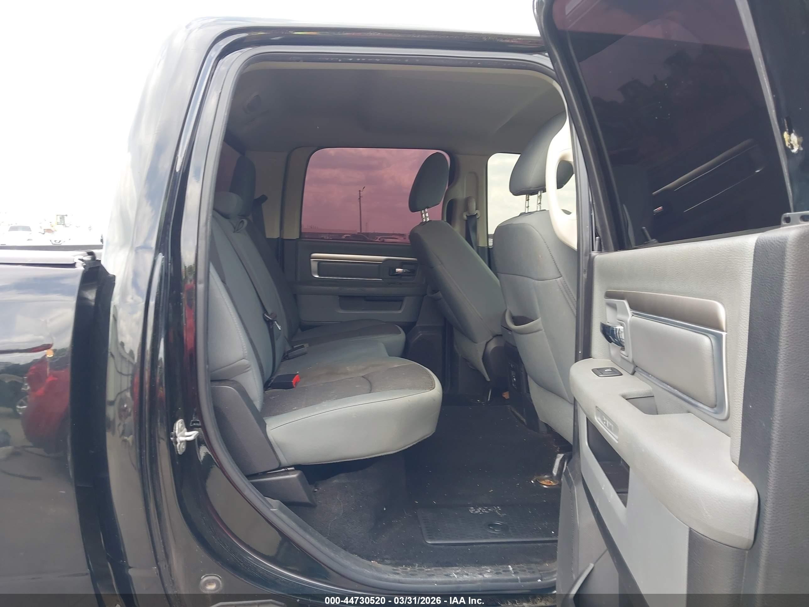 2013 Ram 1500 Big Horn Черный vin: 1C6RR6LT6DS665895