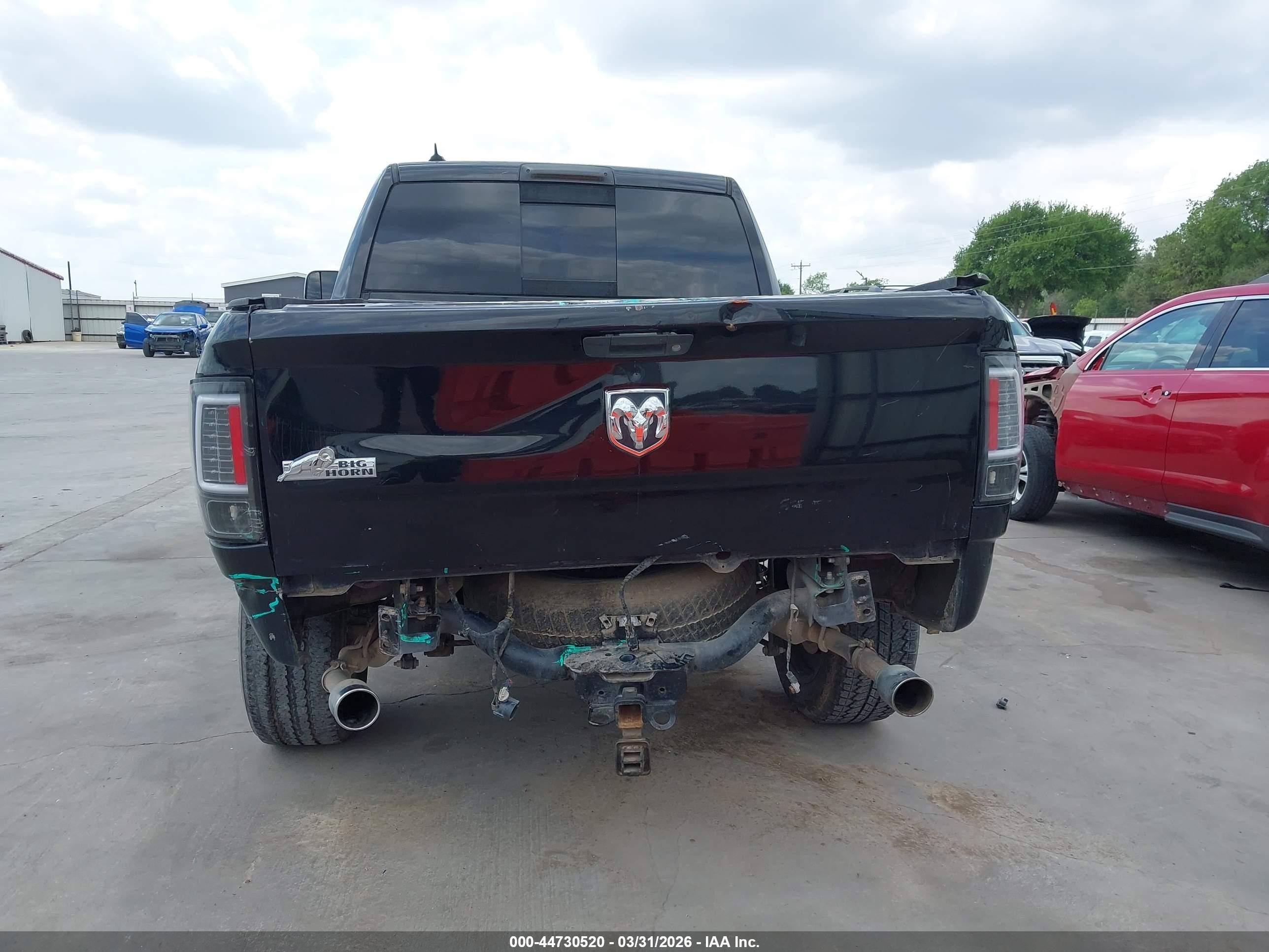 2013 Ram 1500 Big Horn Черный vin: 1C6RR6LT6DS665895