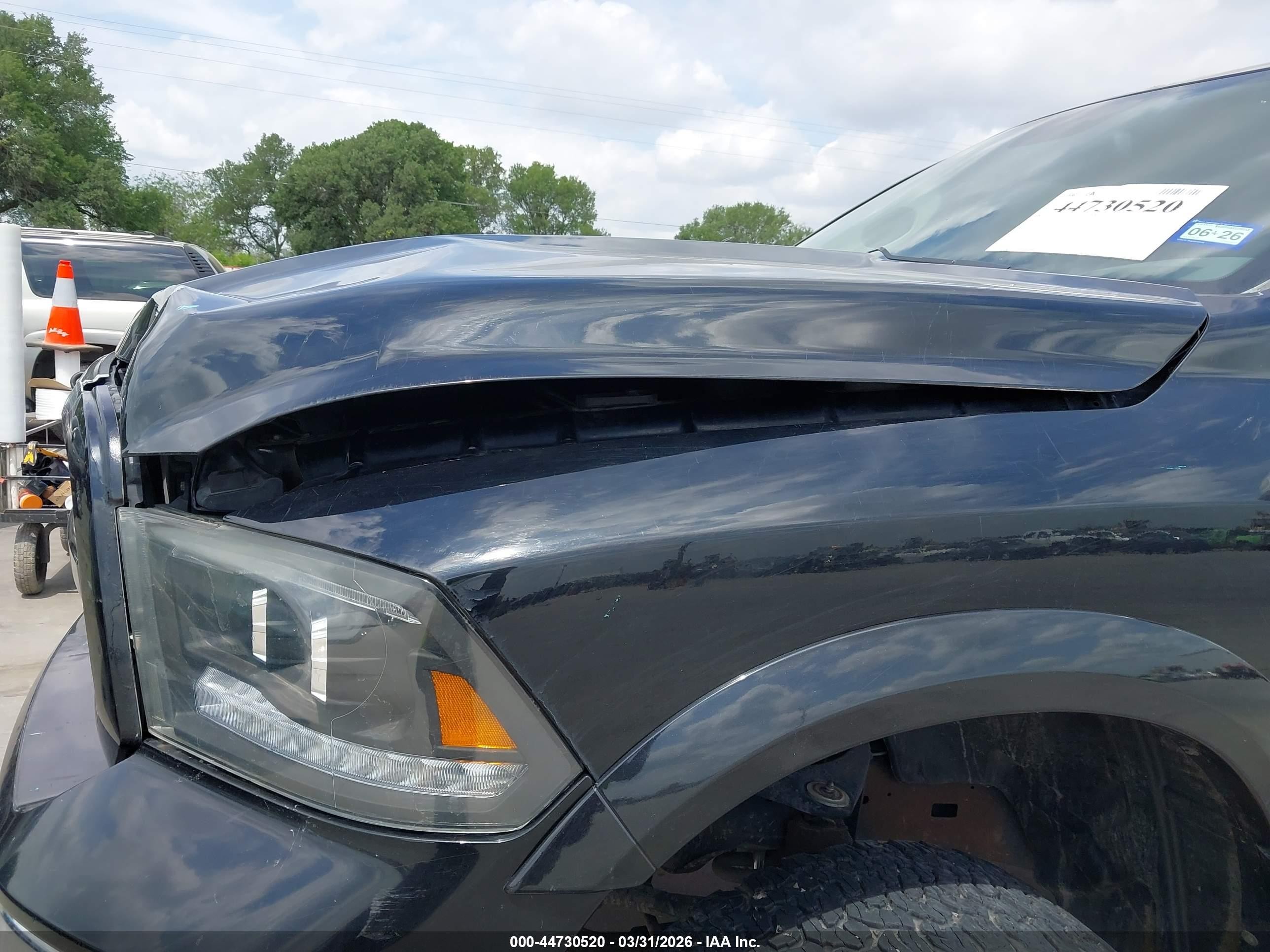 2013 Ram 1500 Big Horn Черный vin: 1C6RR6LT6DS665895