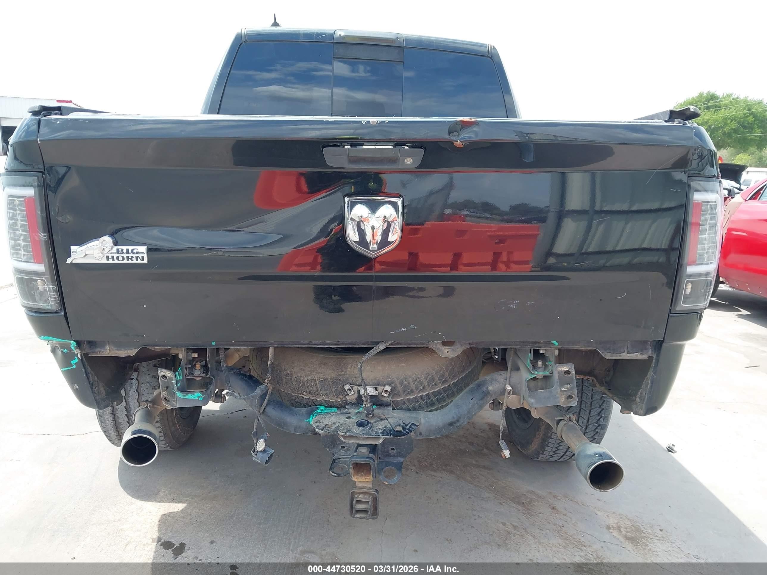2013 Ram 1500 Big Horn Черный vin: 1C6RR6LT6DS665895