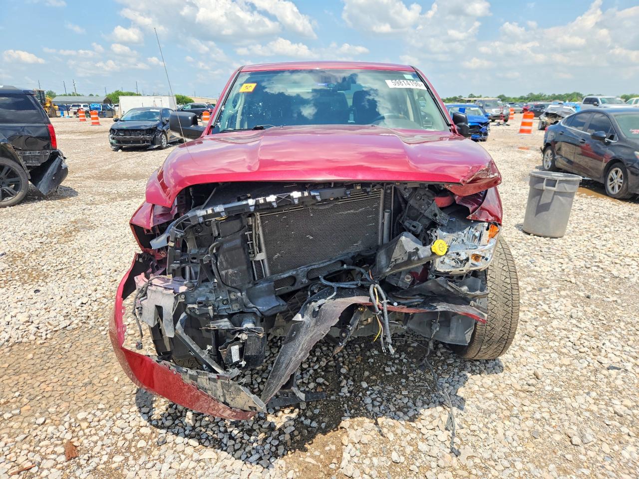 2014 Ram 1500 Slt Red vin: 1C6RR6LT7ES398154