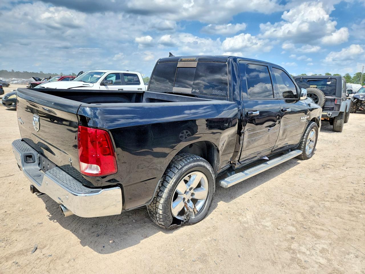2015 Ram 1500 Slt Black vin: 1C6RR6LT7FS535028