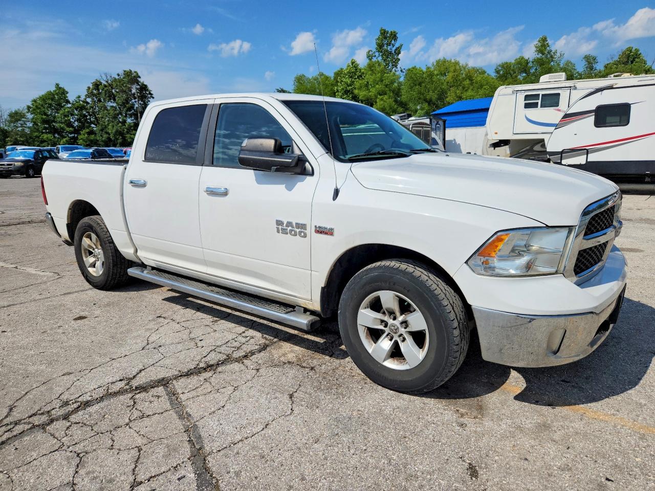 2015 Ram 1500 Slt White vin: 1C6RR6LT7FS559393