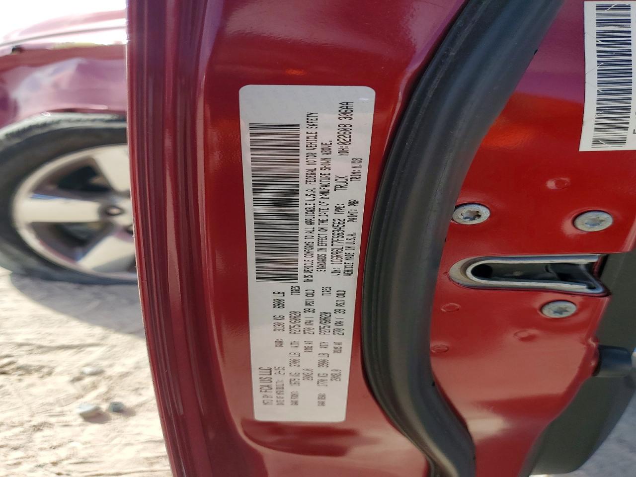 2015 Ram 1500 Slt Maroon vin: 1C6RR6LT7FS634562
