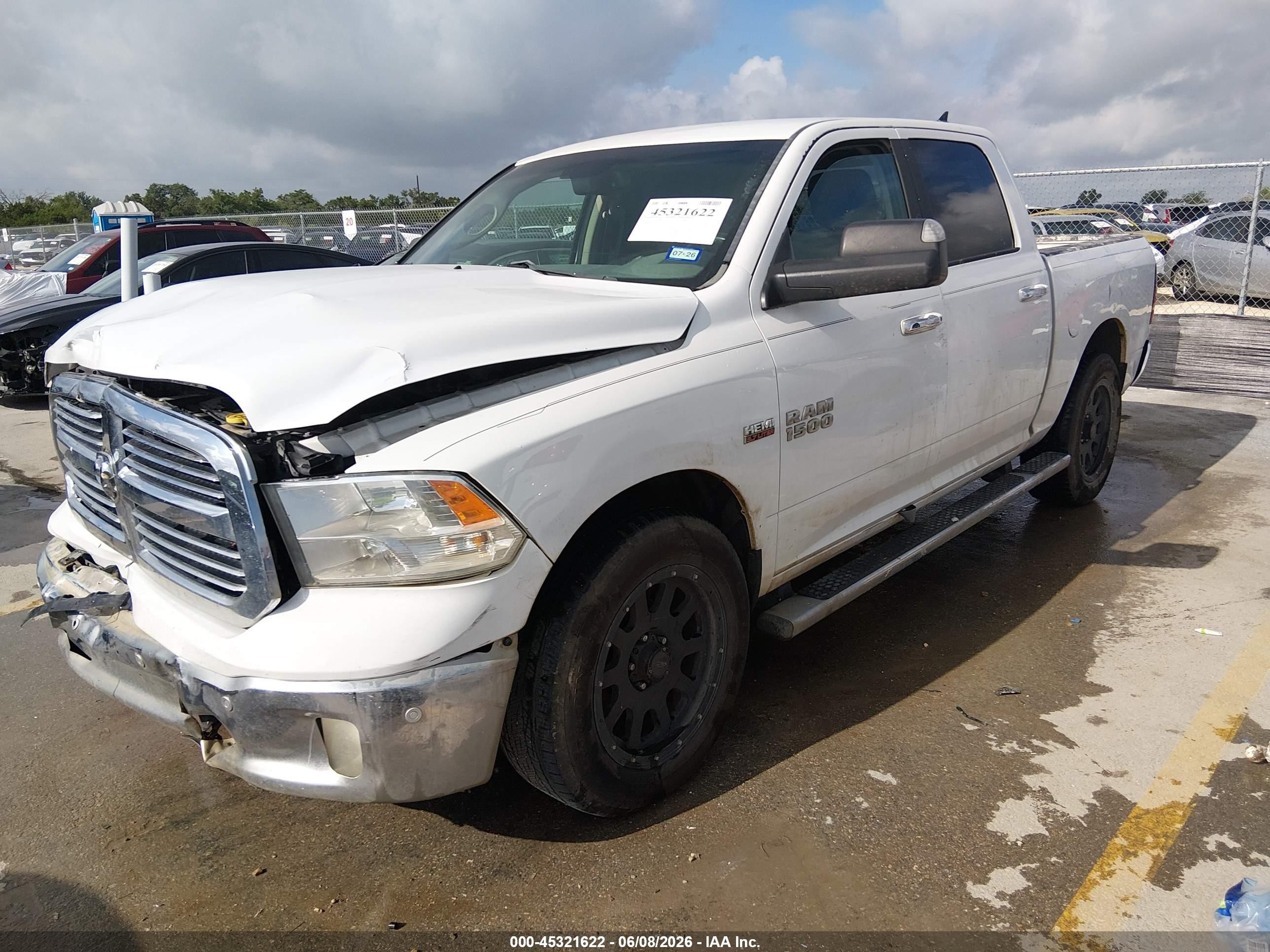 2015 Ram 1500 Lone Star White vin: 1C6RR6LT7FS729283