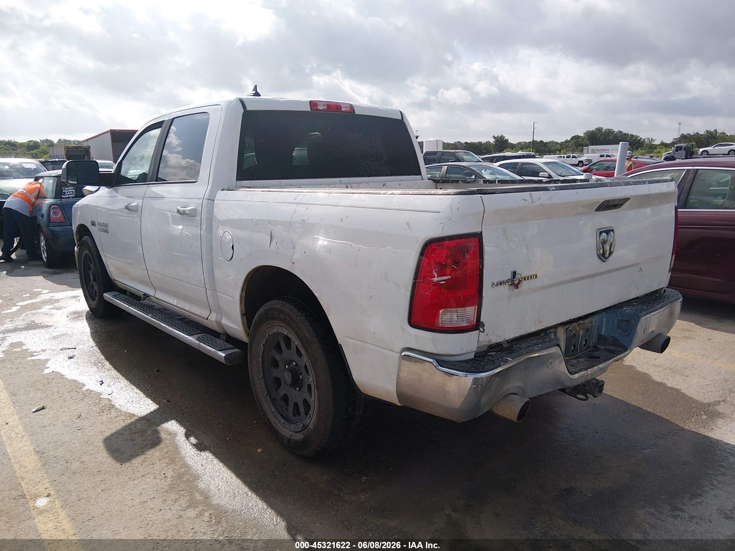 2015 Ram 1500 Lone Star White vin: 1C6RR6LT7FS729283