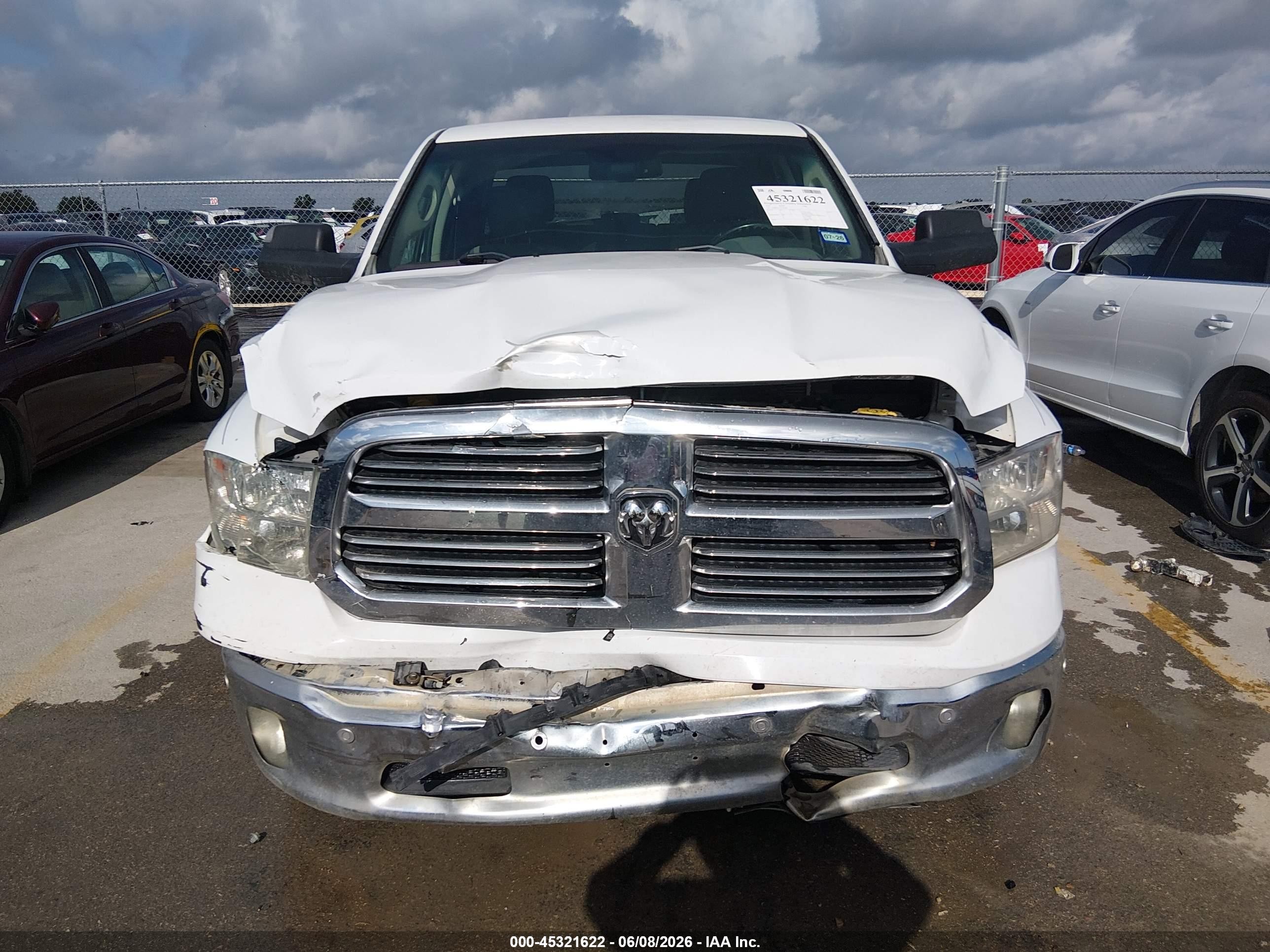 2015 Ram 1500 Lone Star White vin: 1C6RR6LT7FS729283