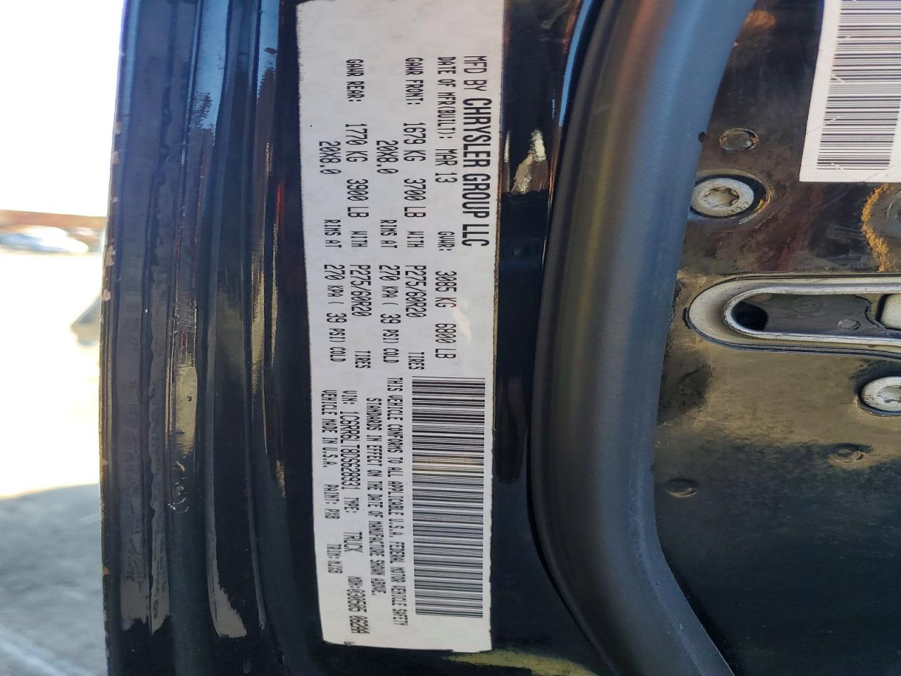 2013 Ram 1500 Slt Black vin: 1C6RR6LT8DS628931